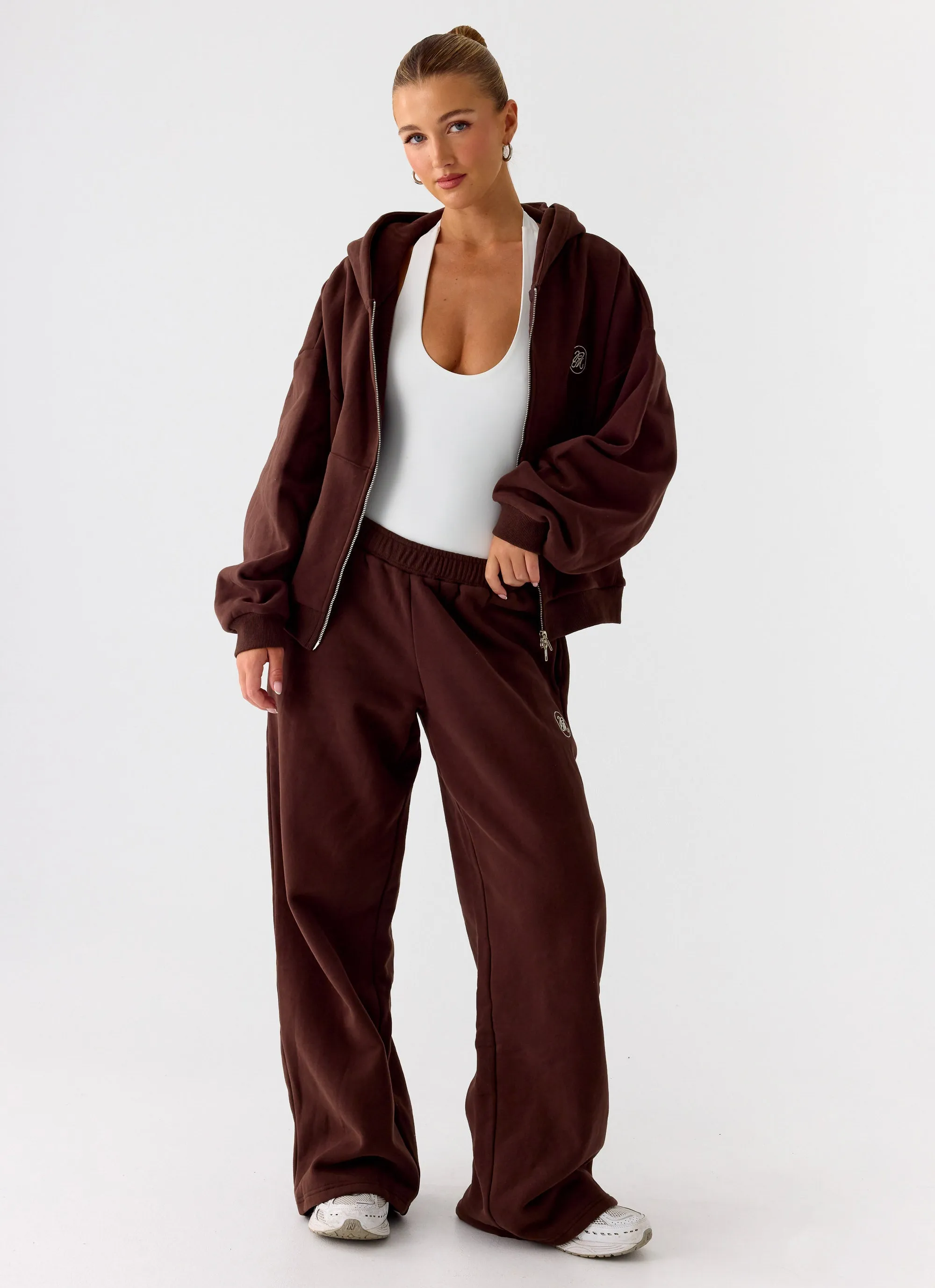 Signature Low Rise Sweatpants - Chocolate sold by Peppermayo product image thumbnail 2