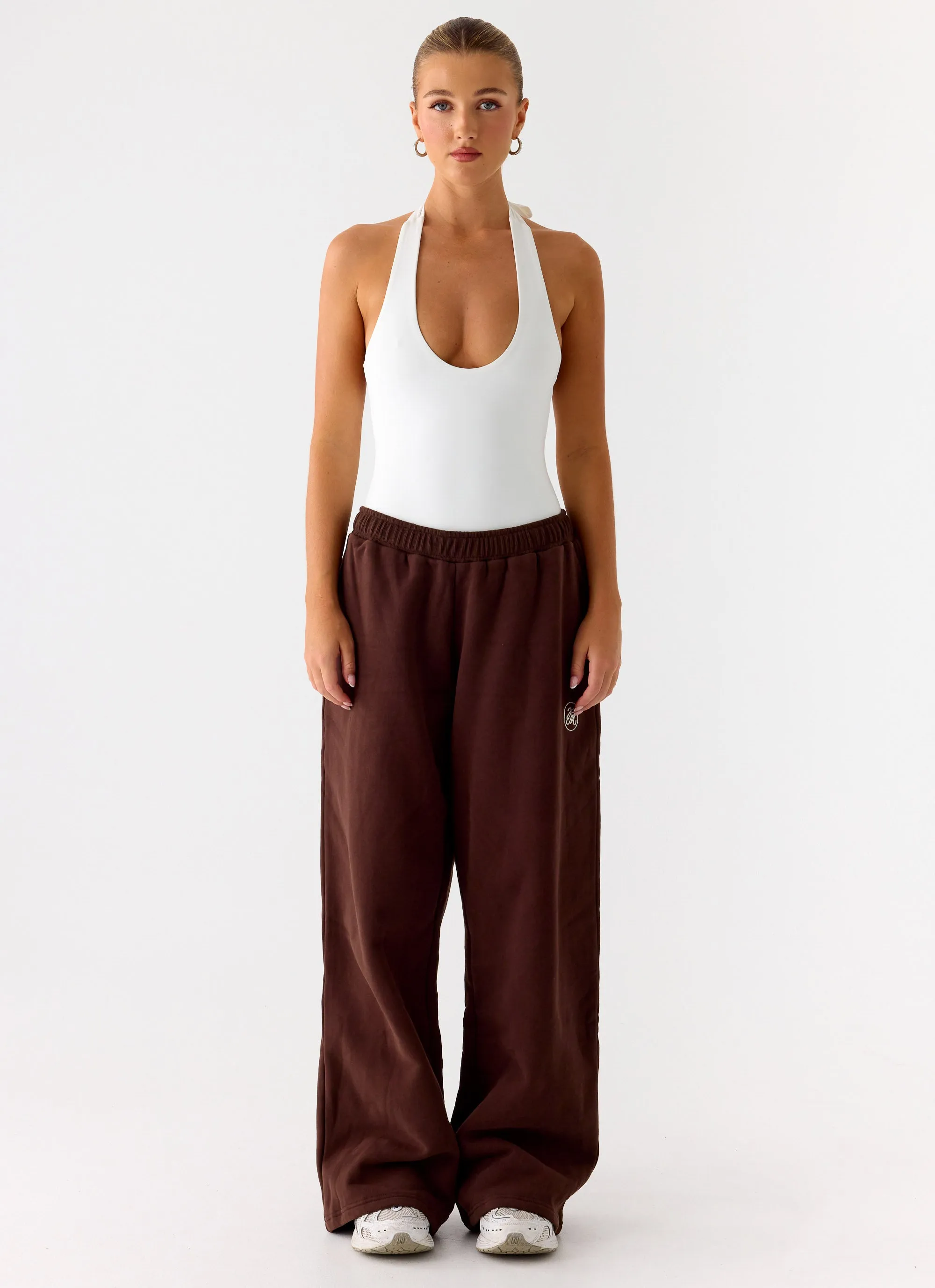 Signature Low Rise Sweatpants - Chocolate sold by Peppermayo product image thumbnail 5