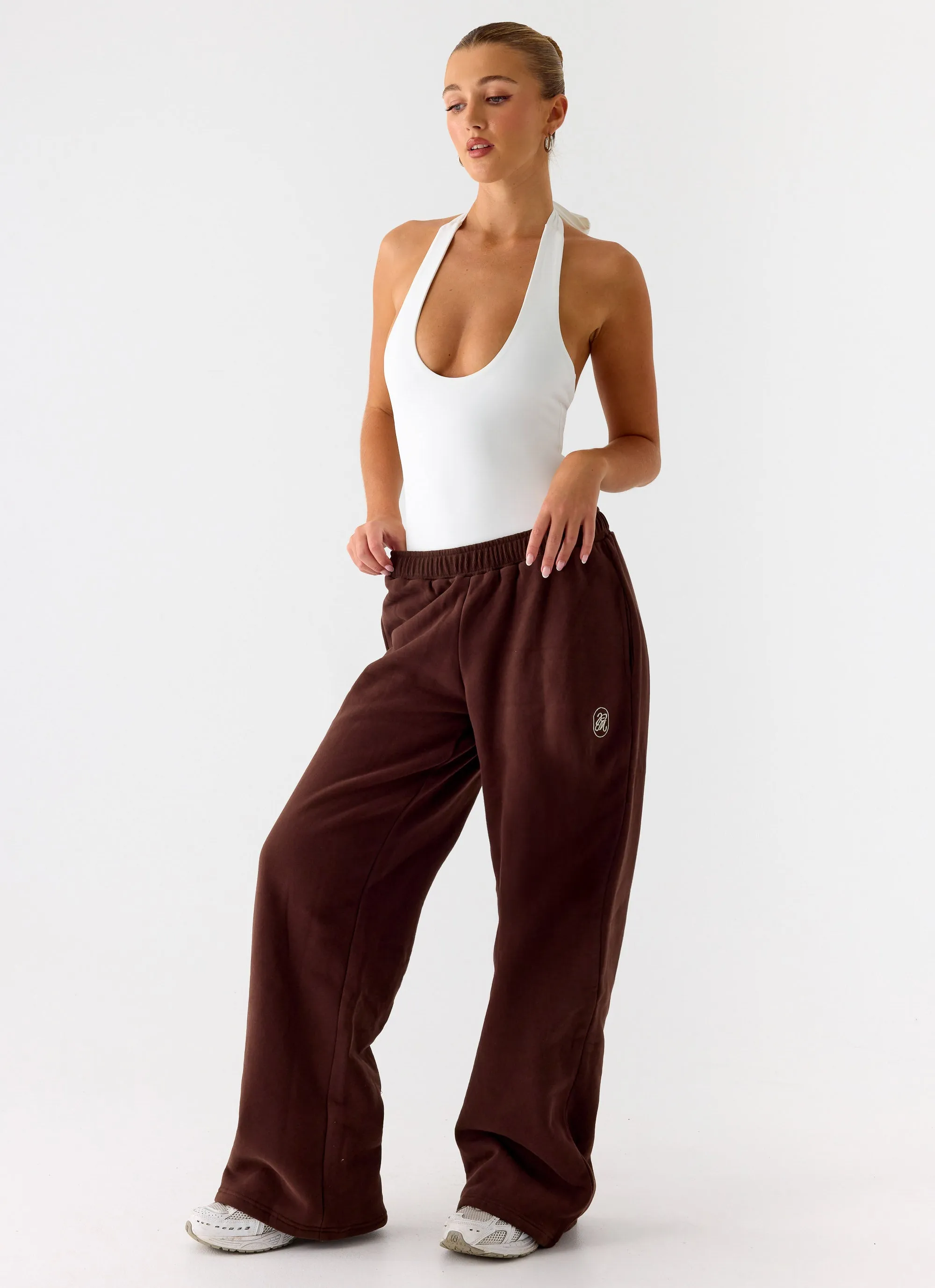 Signature Low Rise Sweatpants - Chocolate sold by Peppermayo product image thumbnail 3
