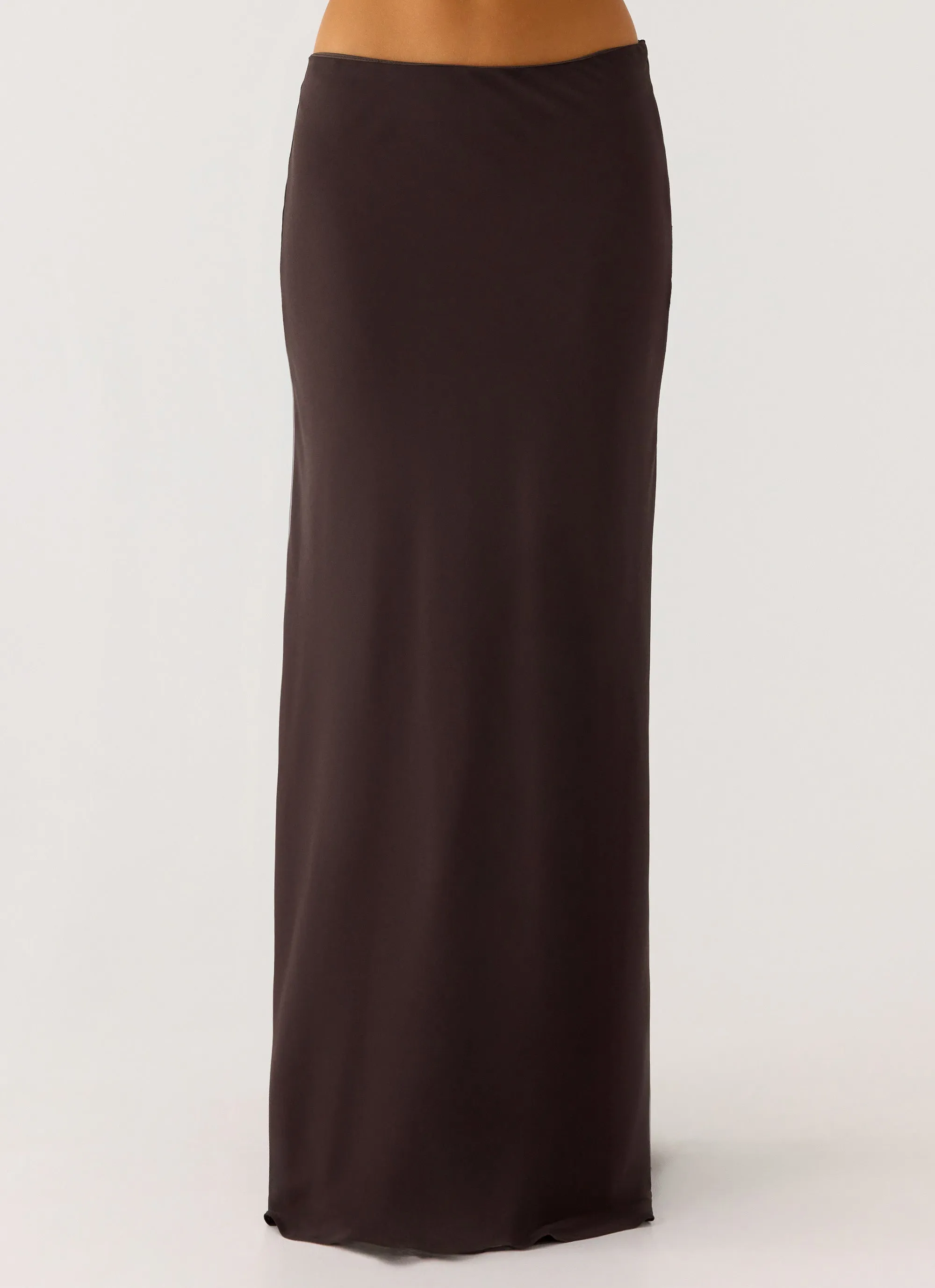 Star Girl Chiffon Maxi Skirt - Cool Chocolate sold by Peppermayo product image thumbnail 2
