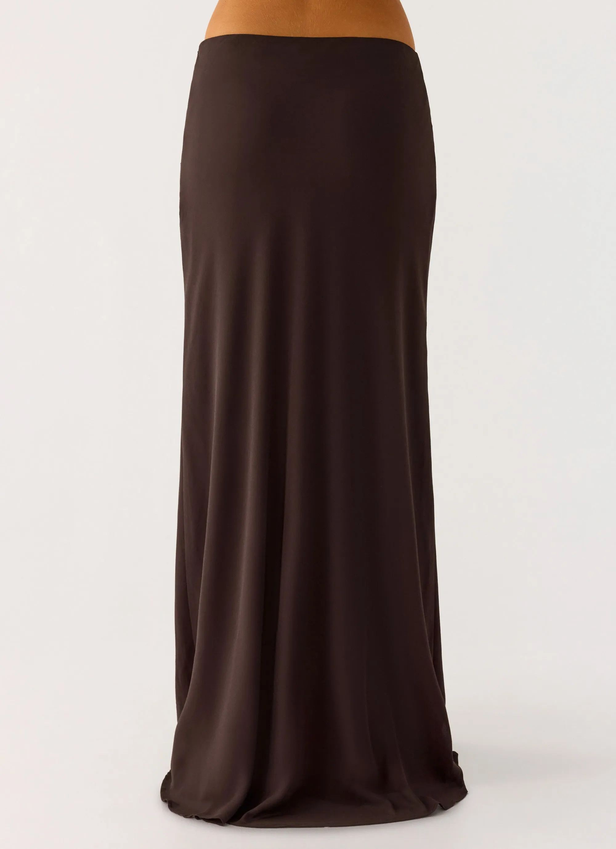 Star Girl Chiffon Maxi Skirt - Cool Chocolate sold by Peppermayo product image thumbnail 4