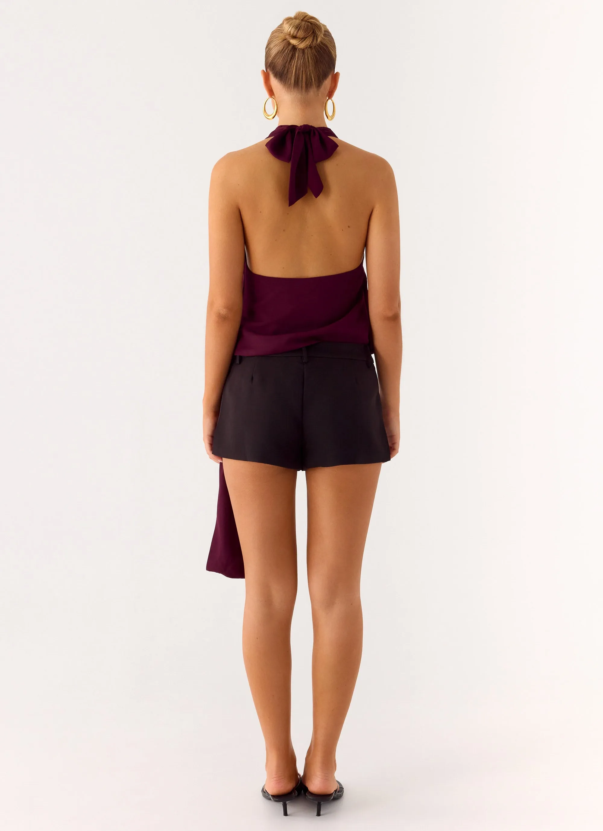 Teaha Wrap Top - Plum sold by Peppermayo product image thumbnail 4