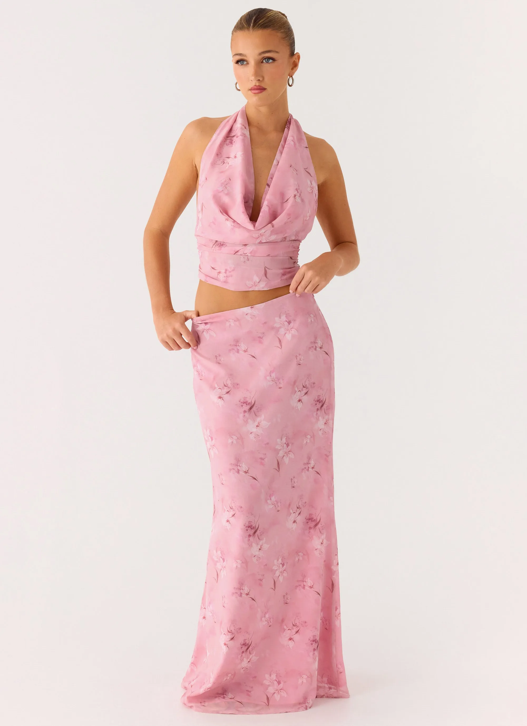 Soulful Low Rise Maxi Skirt - Vintage Floral sold by Peppermayo product image thumbnail 5