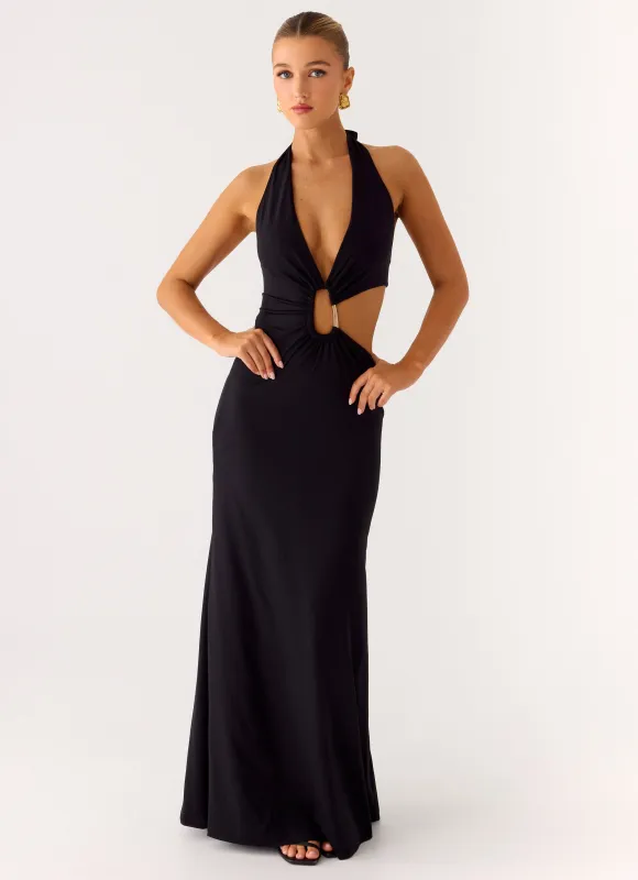 Free Now Maxi Dress - Black sold by Peppermayo