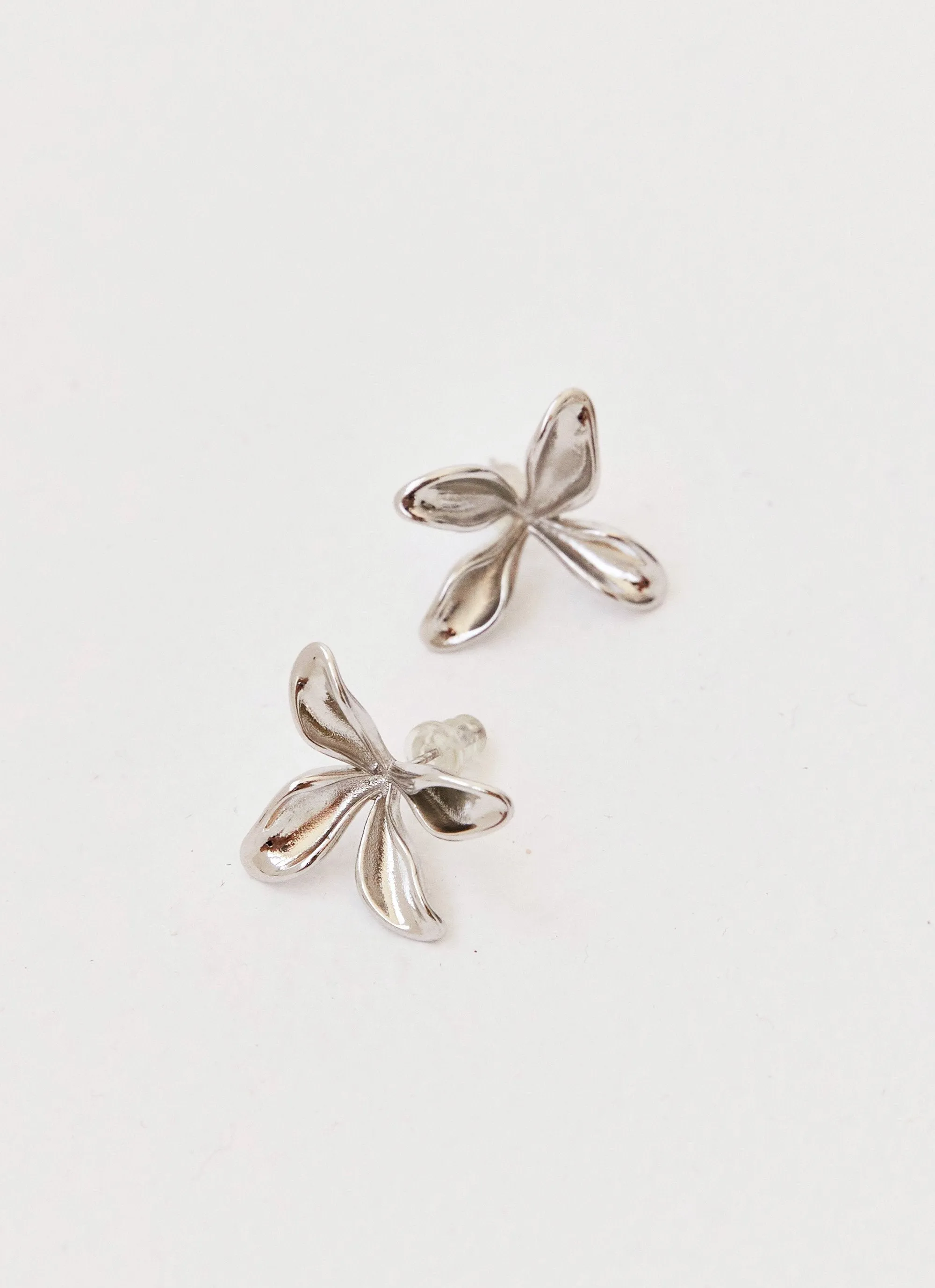 Brie Flower Earrings - Silver sold by Peppermayo product image thumbnail 2