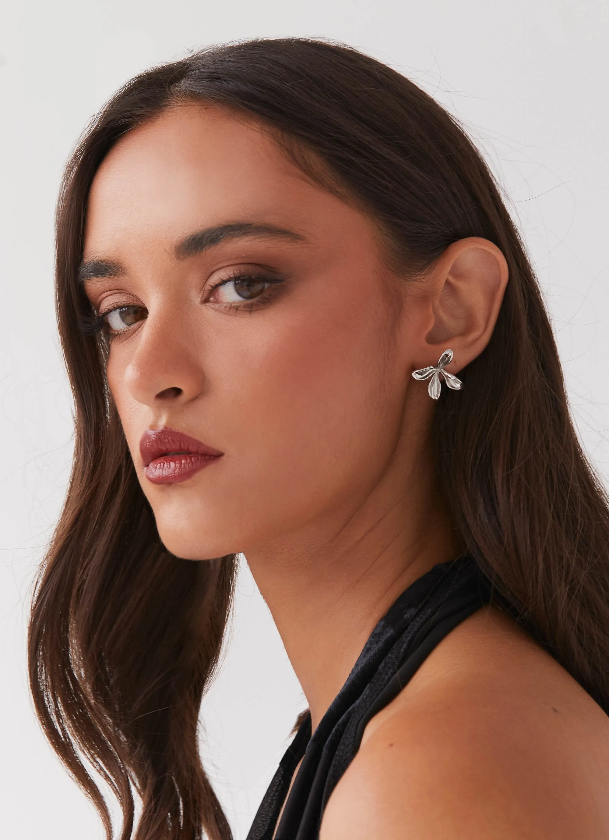 Brie Flower Earrings - Silver sold by Peppermayo