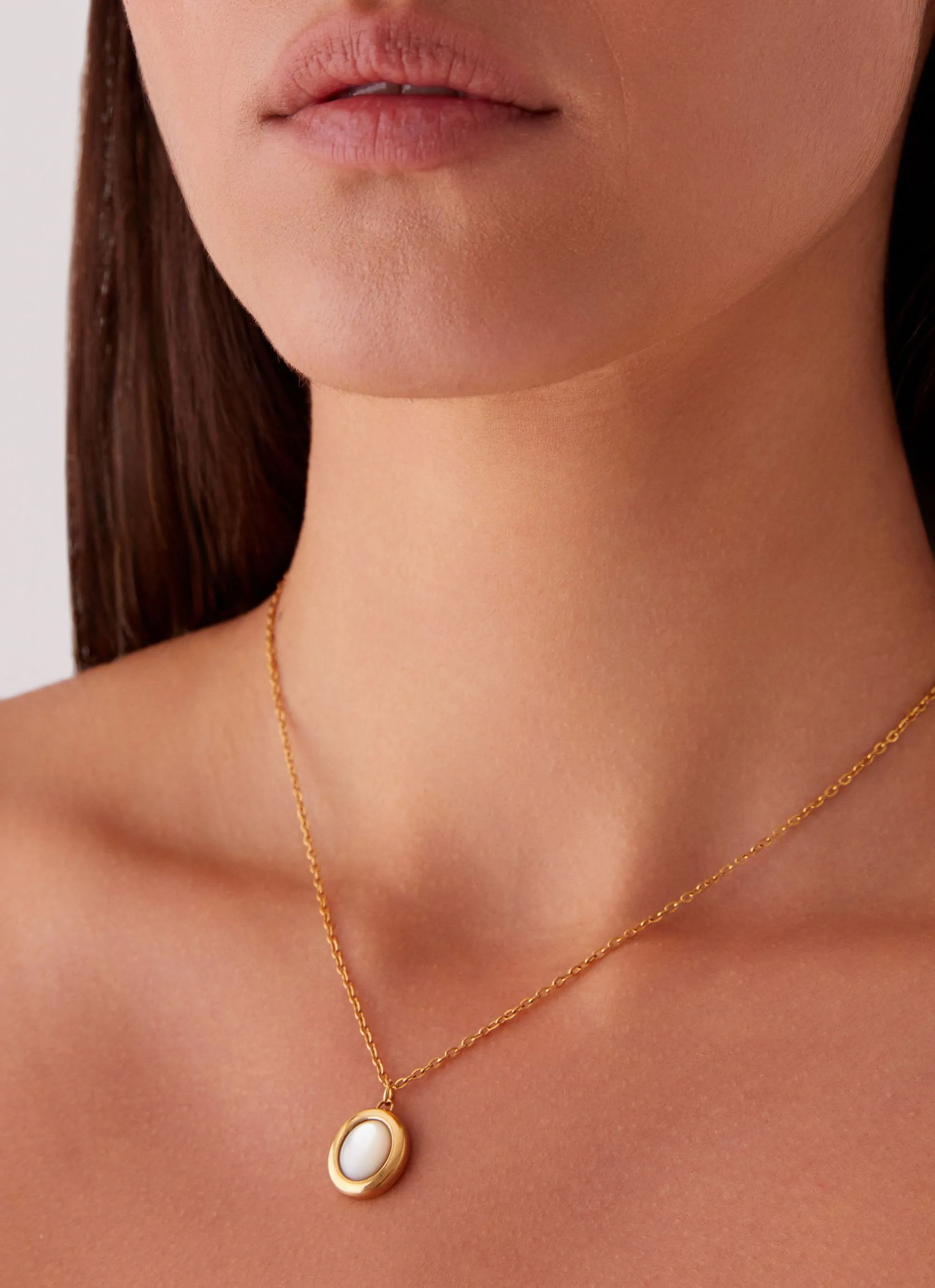 Temple Of Pearl Necklace - Gold sold by Peppermayo product image thumbnail 3