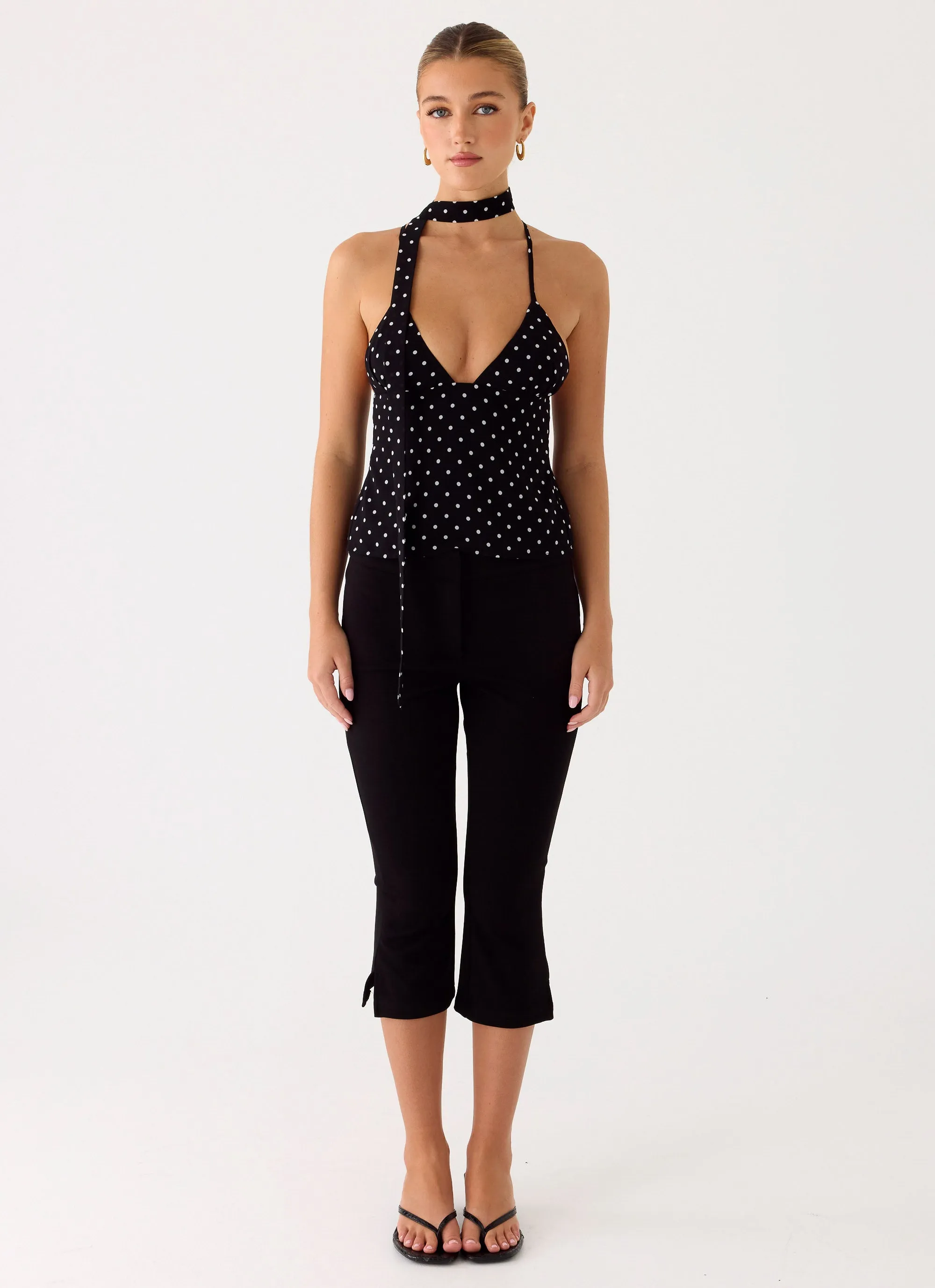 Quiero Backless Top - Black Polkadot sold by Peppermayo product image thumbnail 4