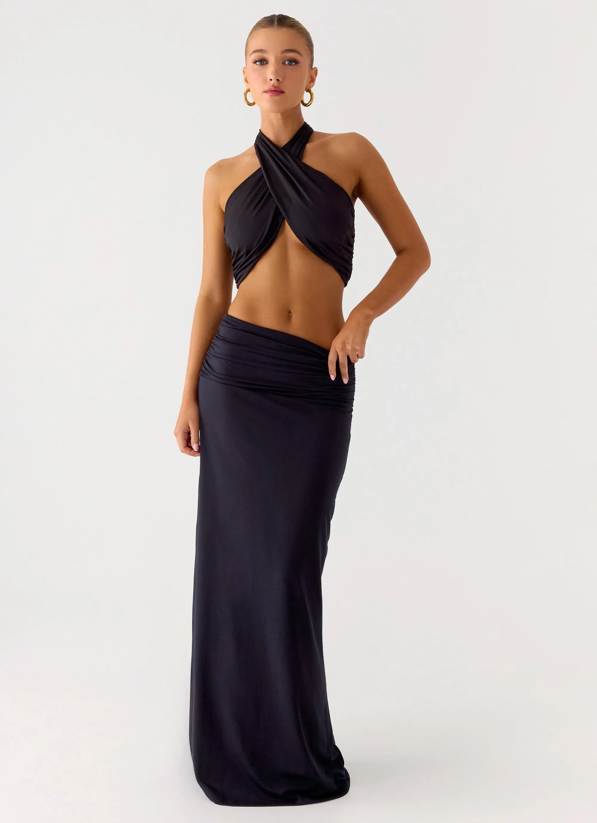 Elisabetta Maxi Skirt - Black sold by Peppermayo product image thumbnail 5