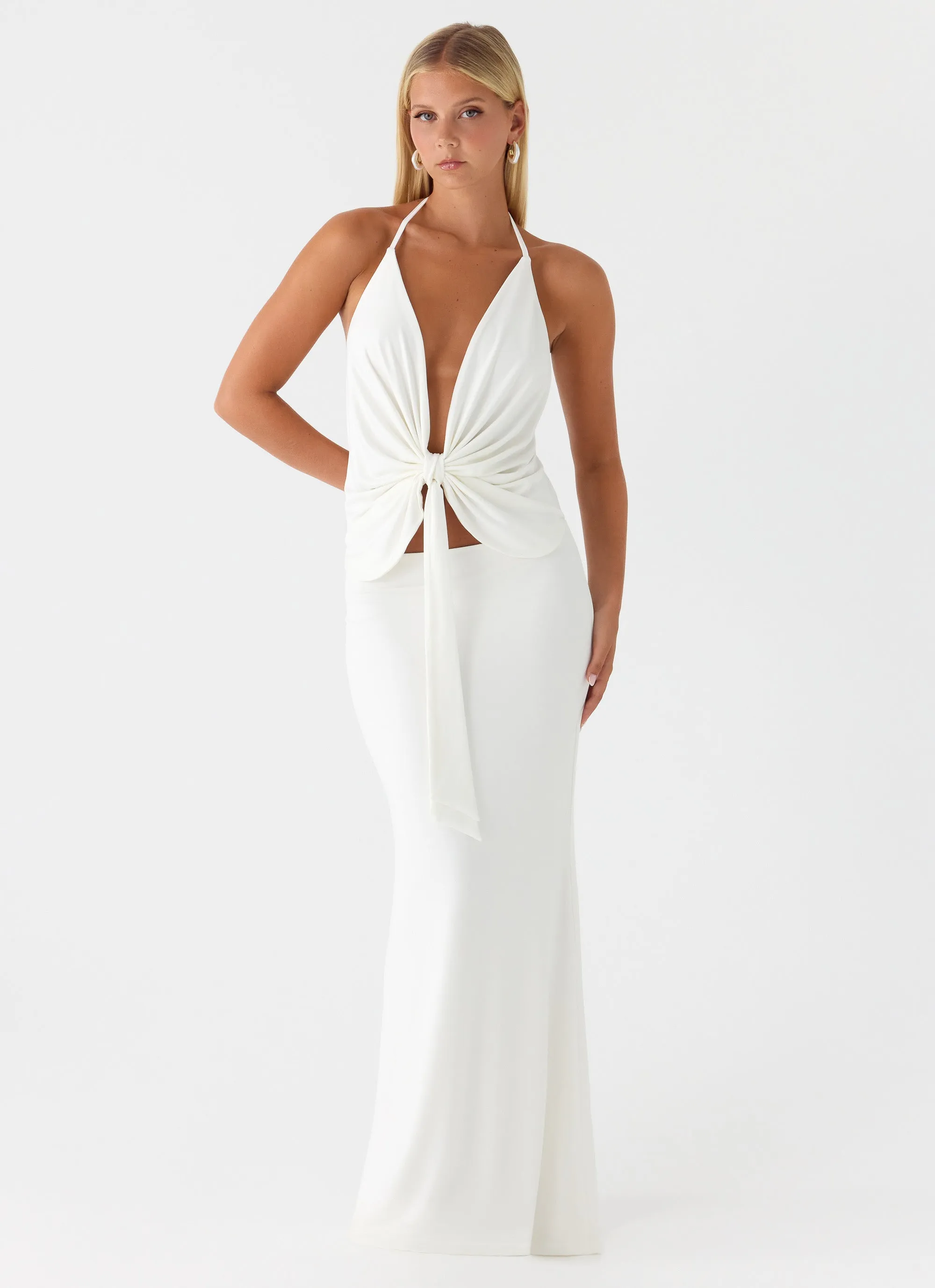 Undercover Maxi Dress - White sold by Peppermayo product image thumbnail 5