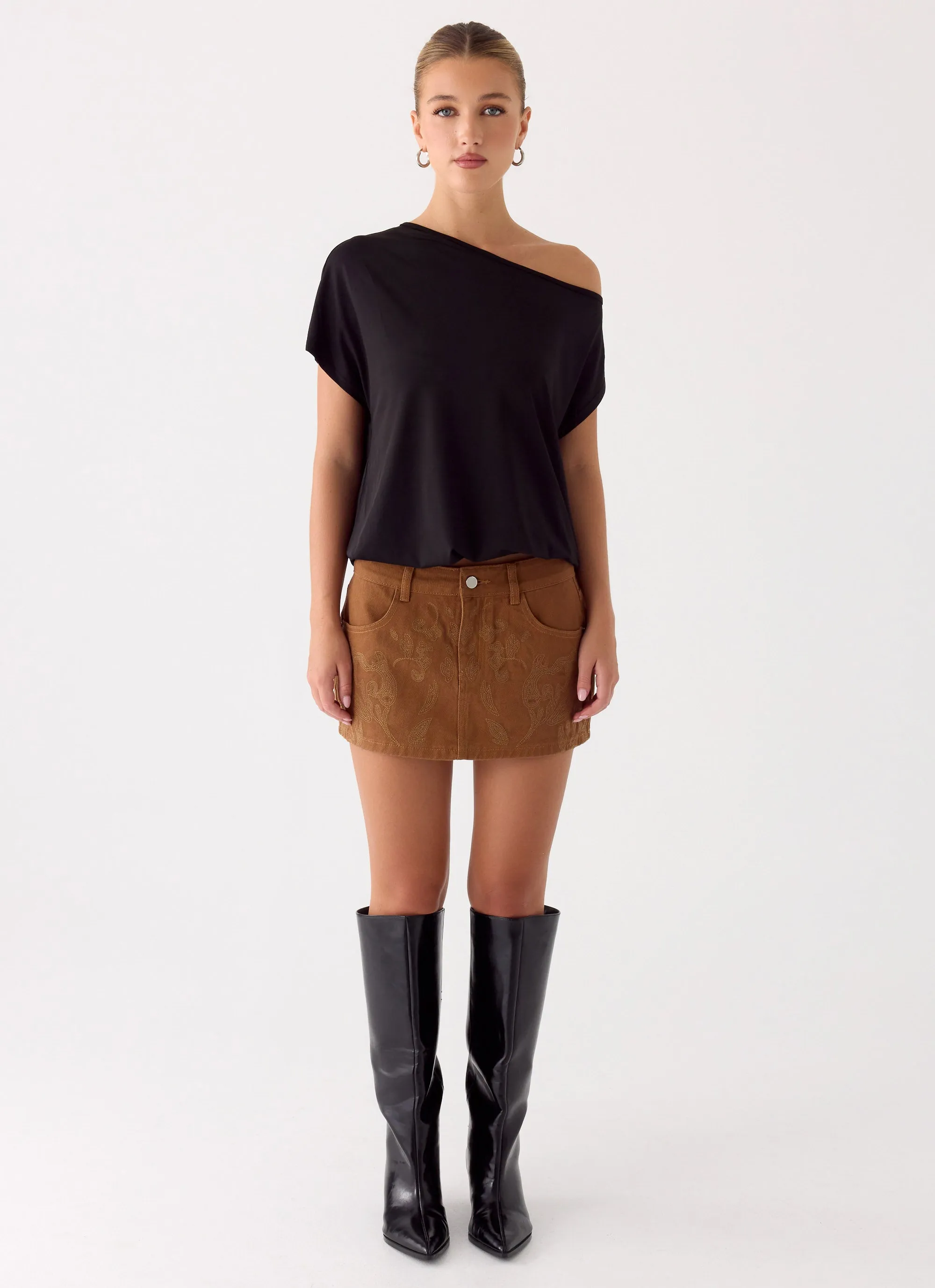 Maeve Mini Skirt - Tan sold by Peppermayo product image thumbnail 2