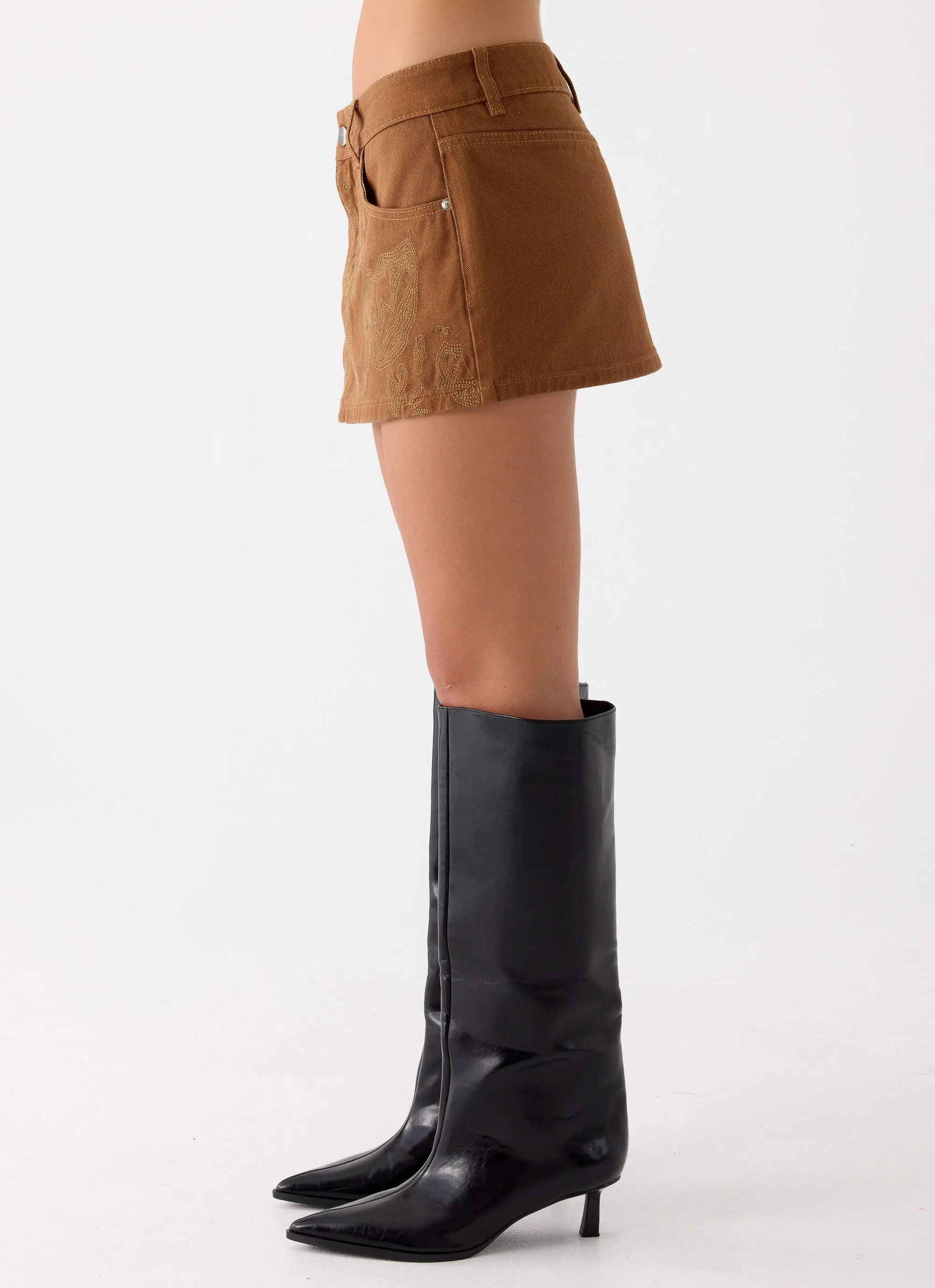 Maeve Mini Skirt - Tan sold by Peppermayo product image thumbnail 3