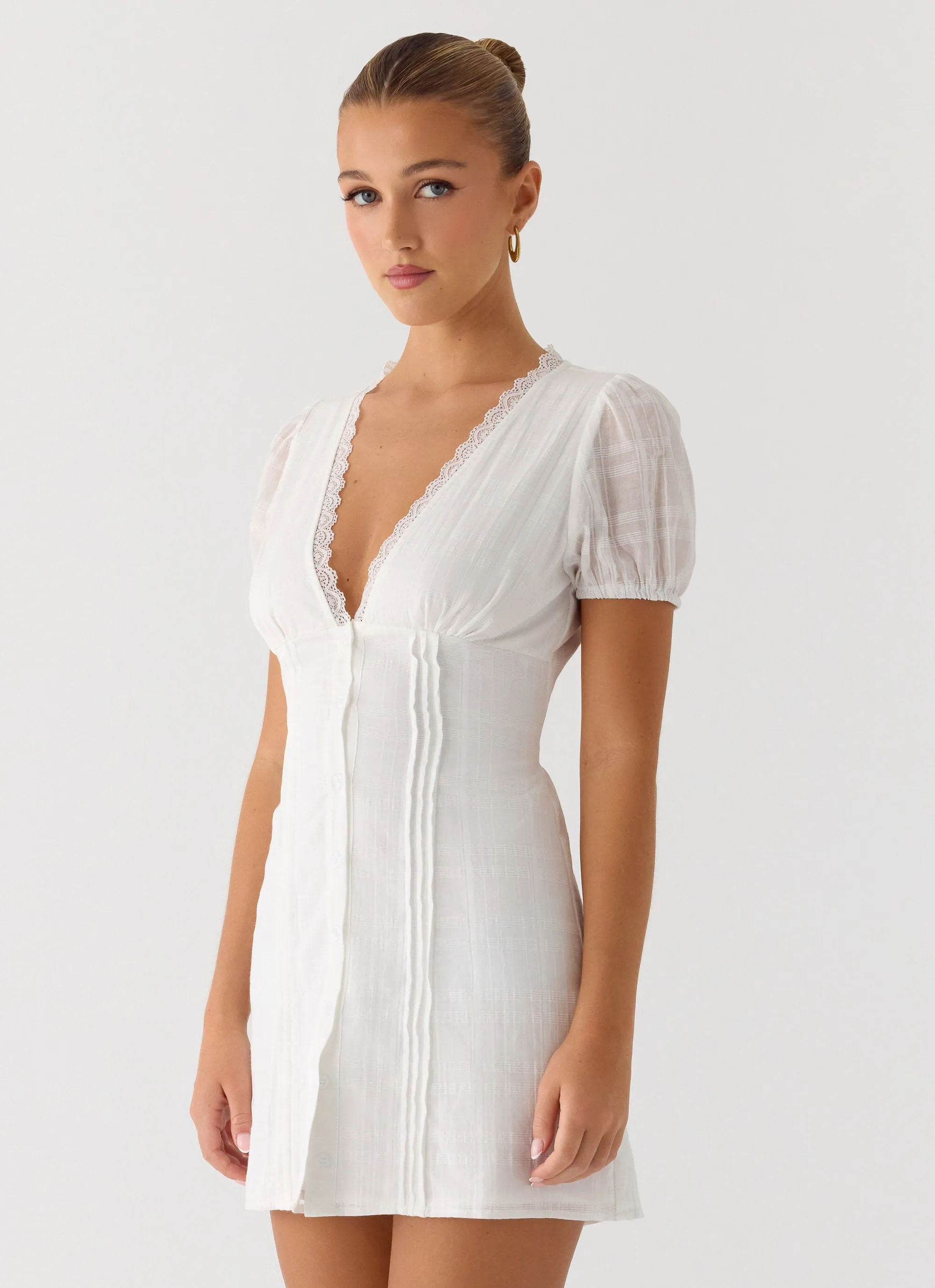 Sweet Lullaby Mini Dress - White sold by Peppermayo product image thumbnail 3