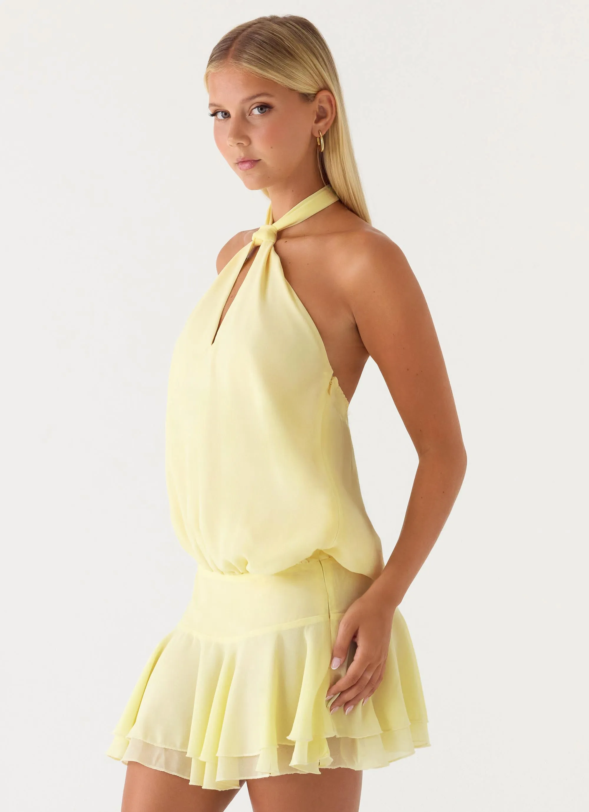 Beginning Mini Dress - Butter Yellow sold by Peppermayo product image thumbnail 3