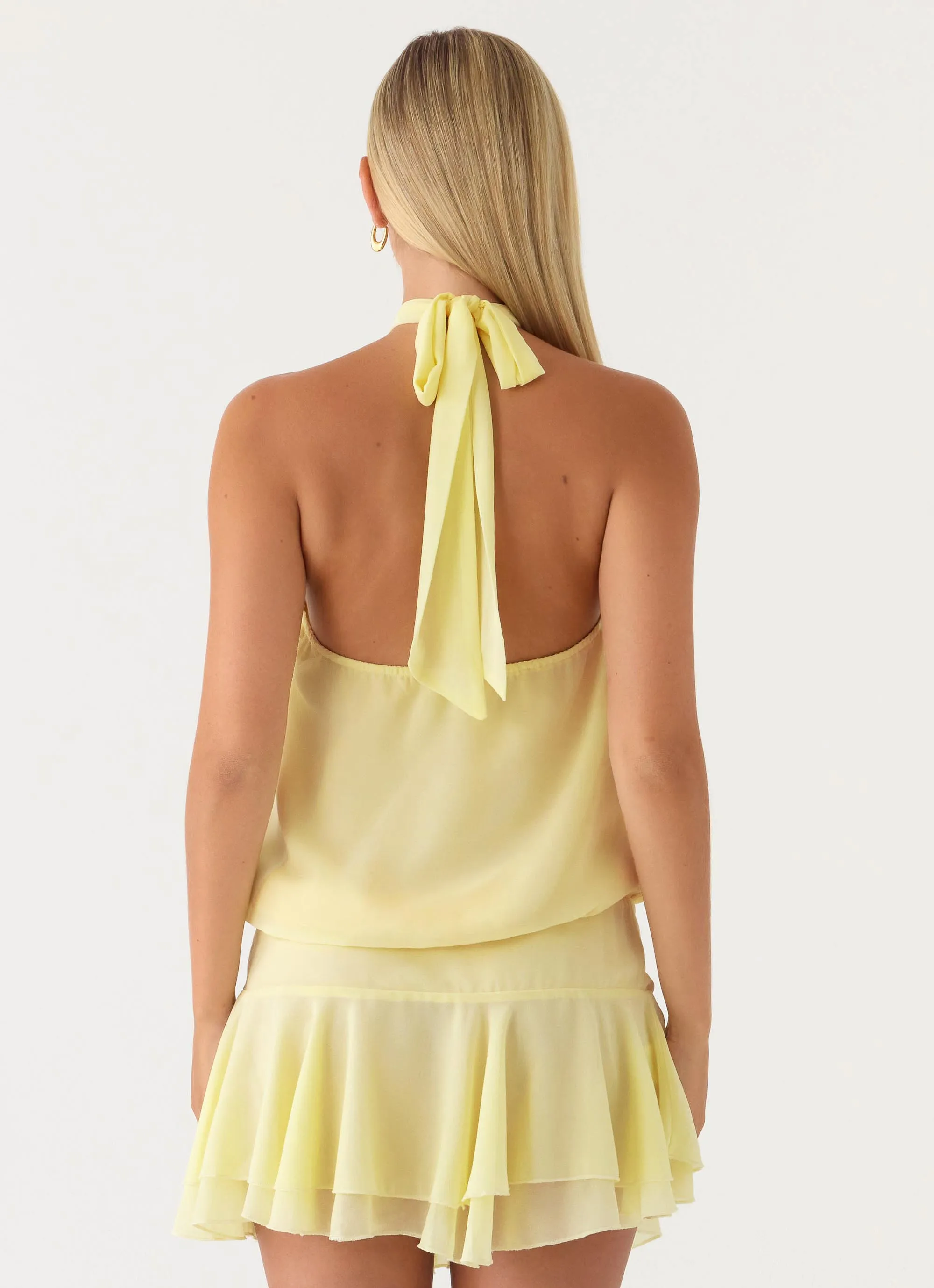 Beginning Mini Dress - Butter Yellow sold by Peppermayo product image thumbnail 4