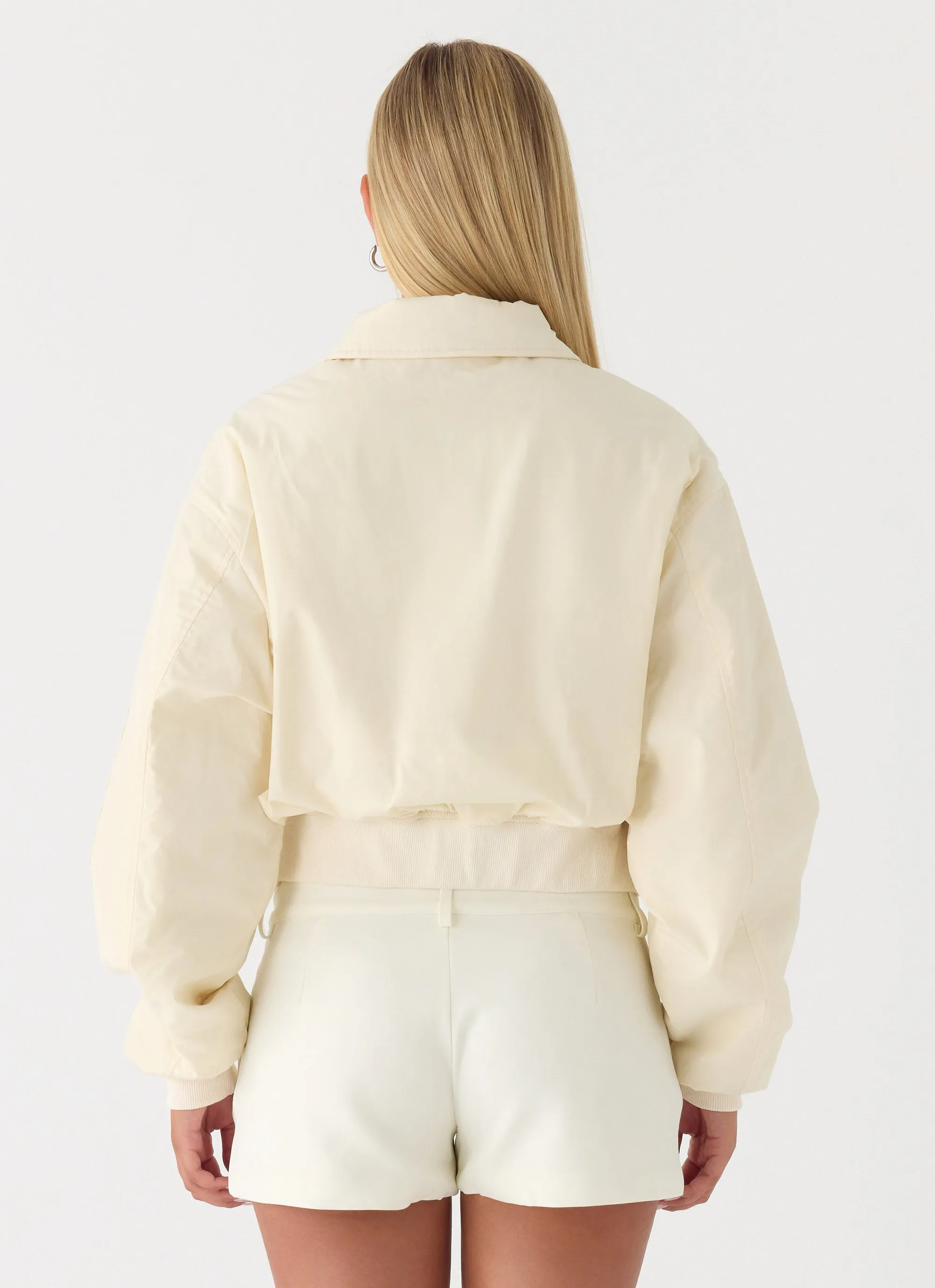 Jameson Bomber Jacket - Ivory sold by Peppermayo product image thumbnail 4