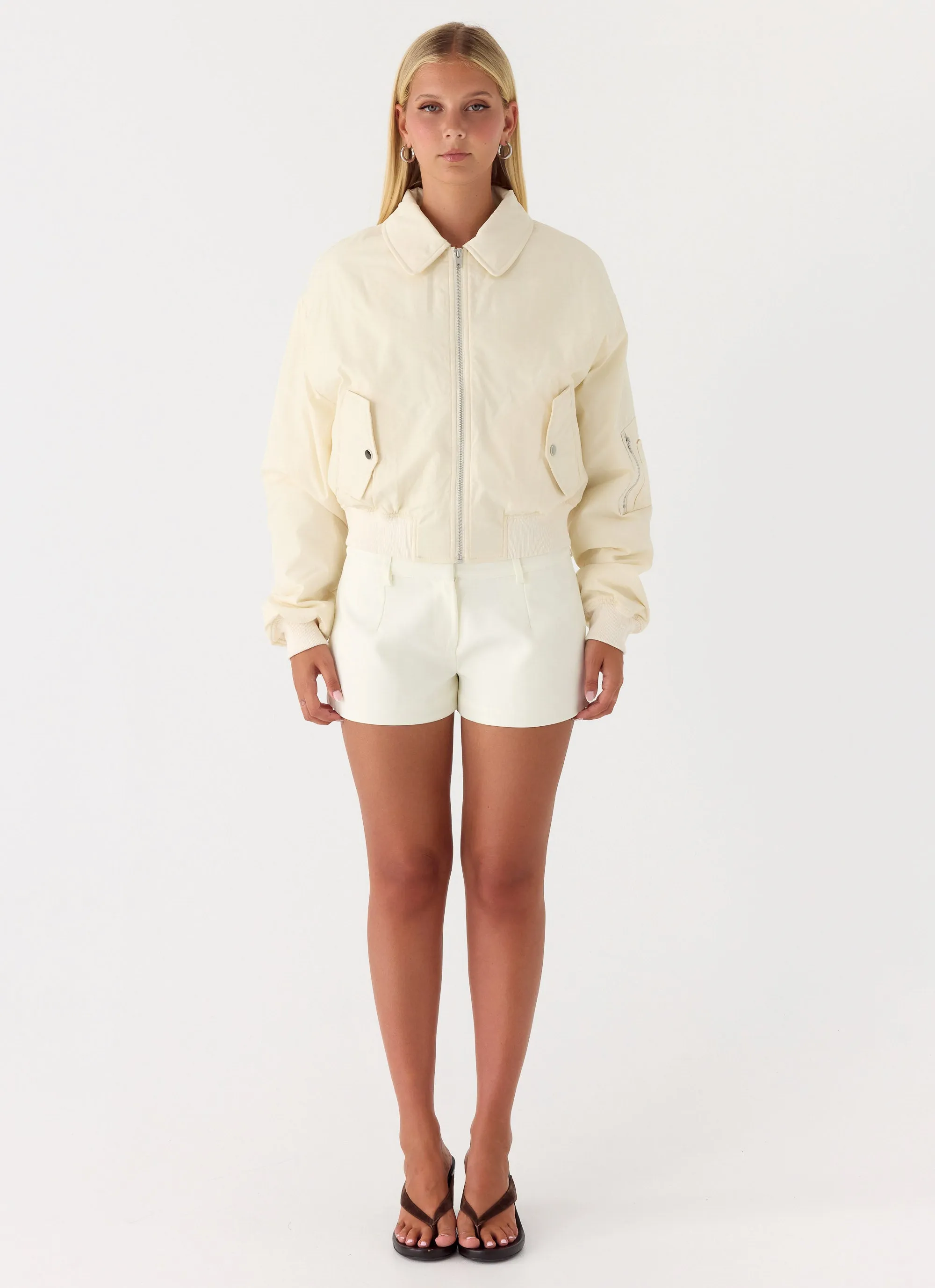Jameson Bomber Jacket - Ivory sold by Peppermayo product image thumbnail 2