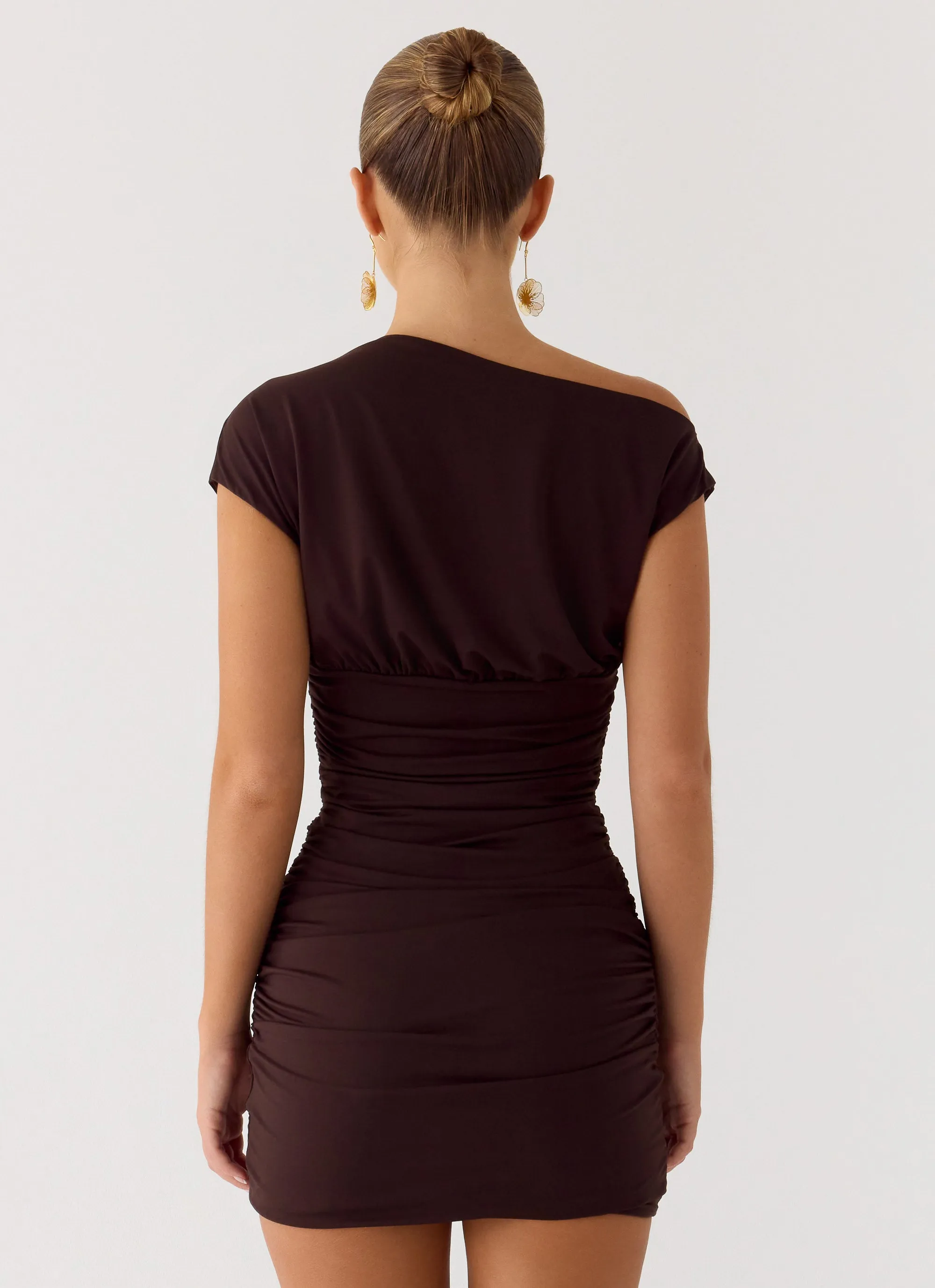 Liana Mini Dress - Chocolate sold by Peppermayo product image thumbnail 4