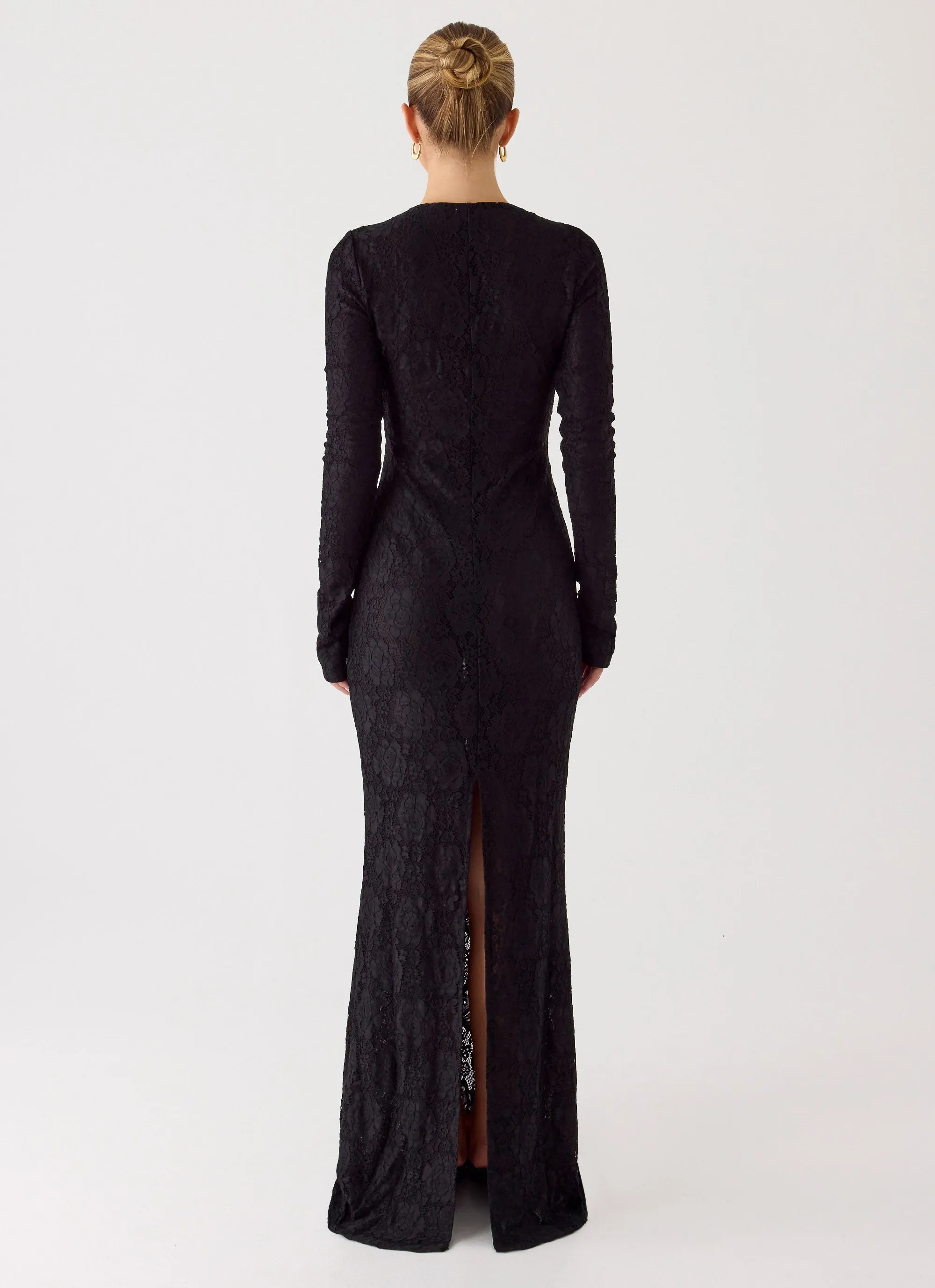 Astoria Long Sleeve Maxi Dress - Black sold by Peppermayo product image thumbnail 4