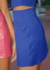 Seymour Mini Skirt - Cobalt sold by Peppermayo