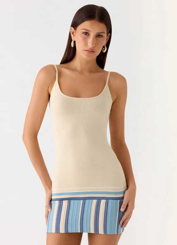 Lion Heart Knit Mini Dress - Ivory sold by Peppermayo