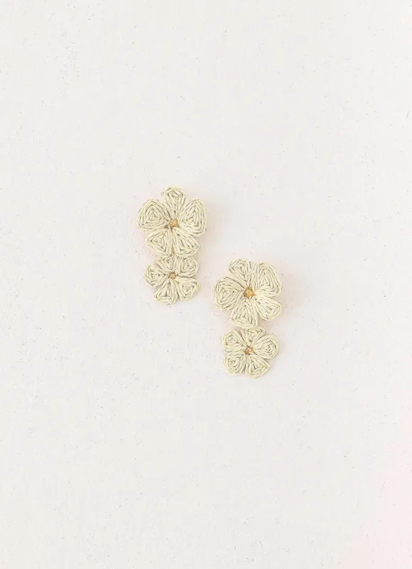 Marina Mode Earrings - White made by Peppermayo