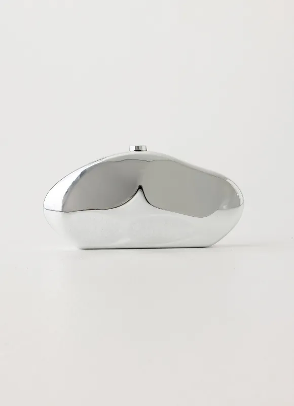 Aveline Clutch Bag - Silver made by Peppermayo