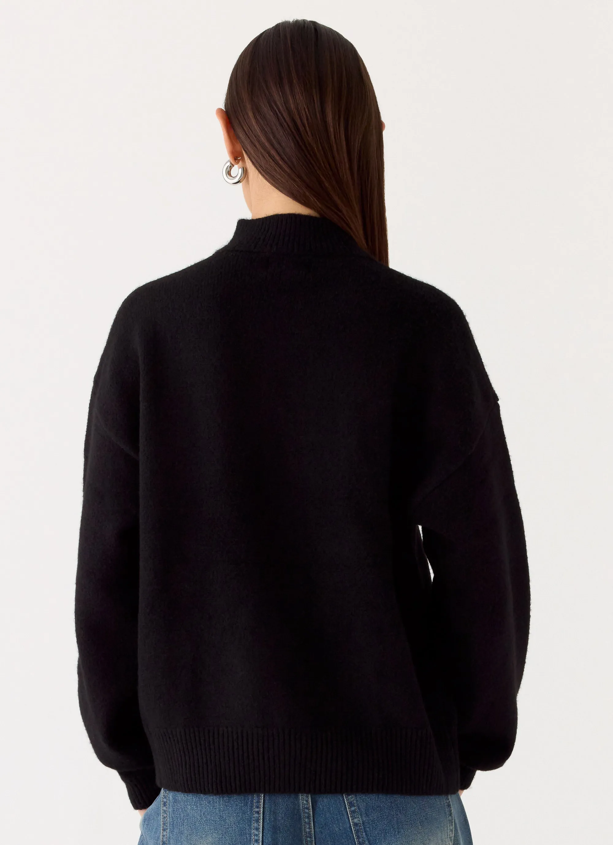Davy Knit Zip Jacket - Black sold by Peppermayo product image thumbnail 4