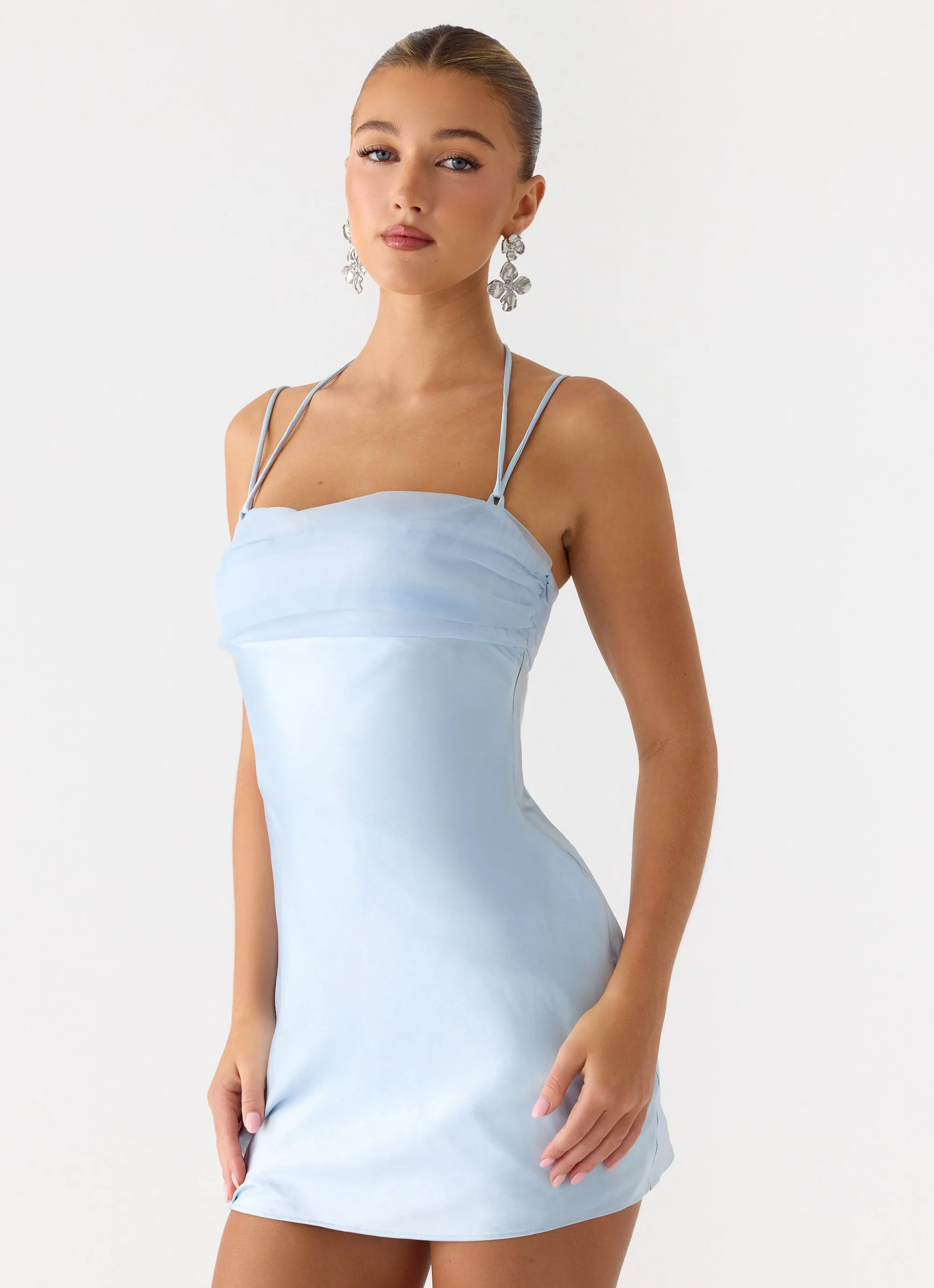 Belize Mini Dress - Blue sold by Peppermayo