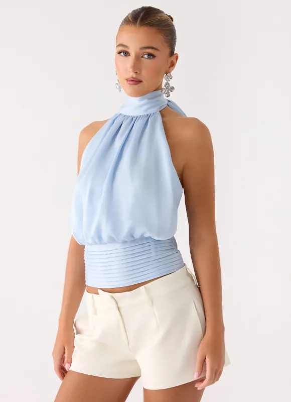 Willow Top - Pale Blue sold by Peppermayo