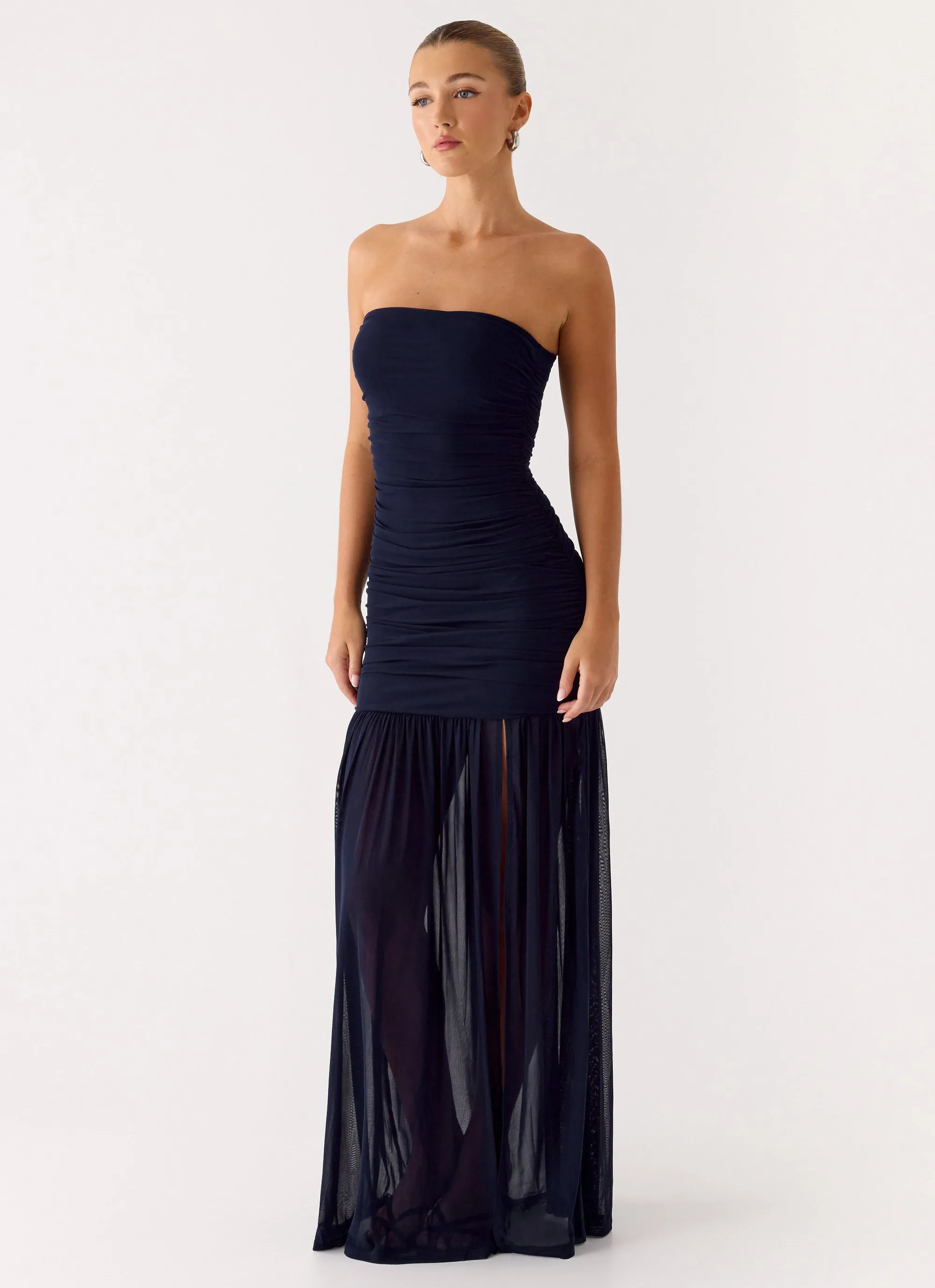 Savaya Maxi Dress - Navy sold by Peppermayo