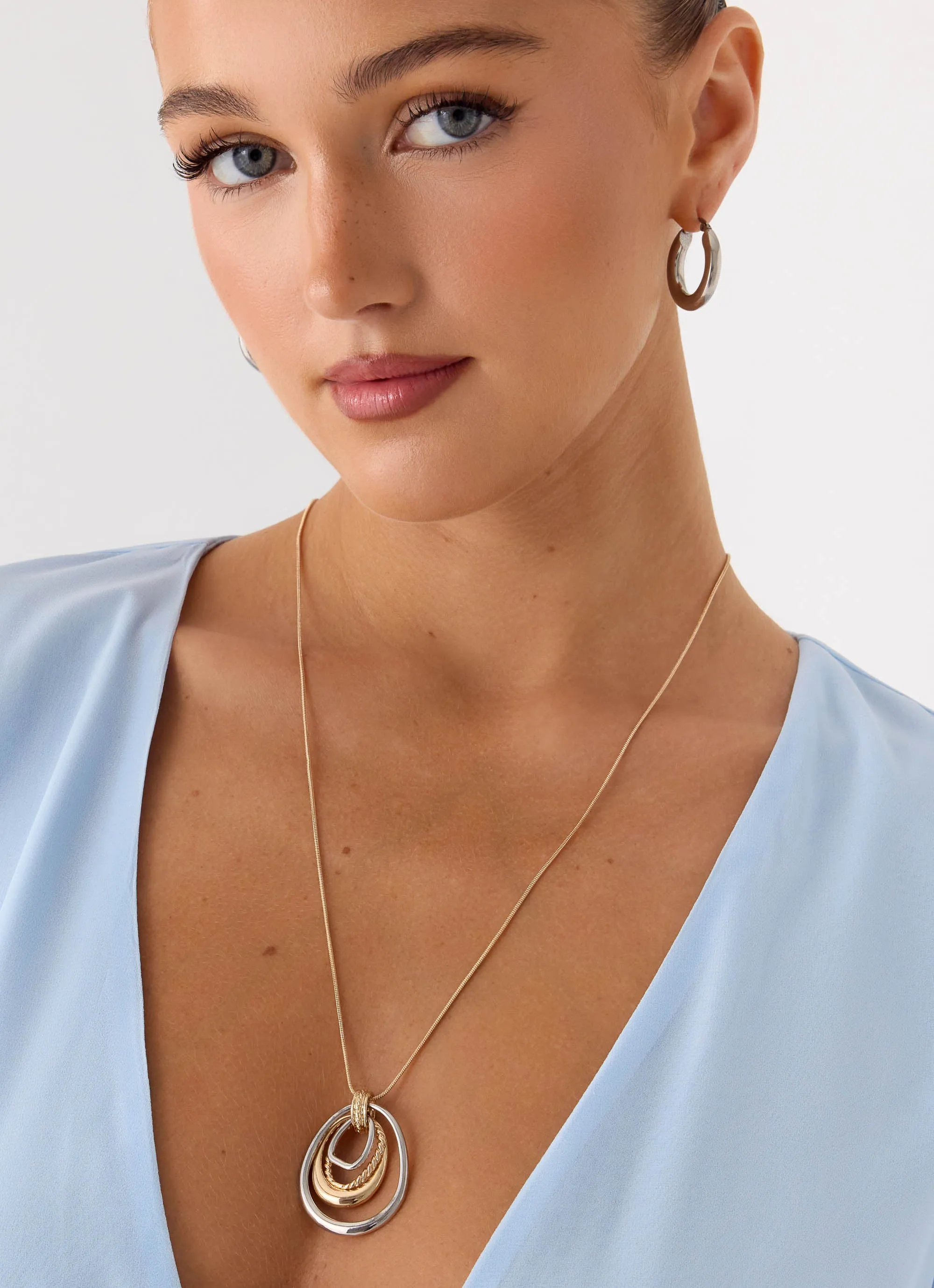 On The Low Necklace - Two Tone sold by Peppermayo product image thumbnail 4