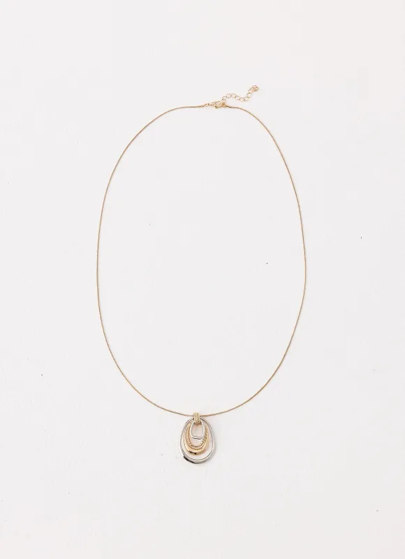 On The Low Necklace - Two Tone made by Peppermayo