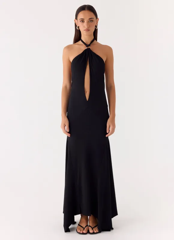Brynlee Maxi Dress - Black made by Peppermayo