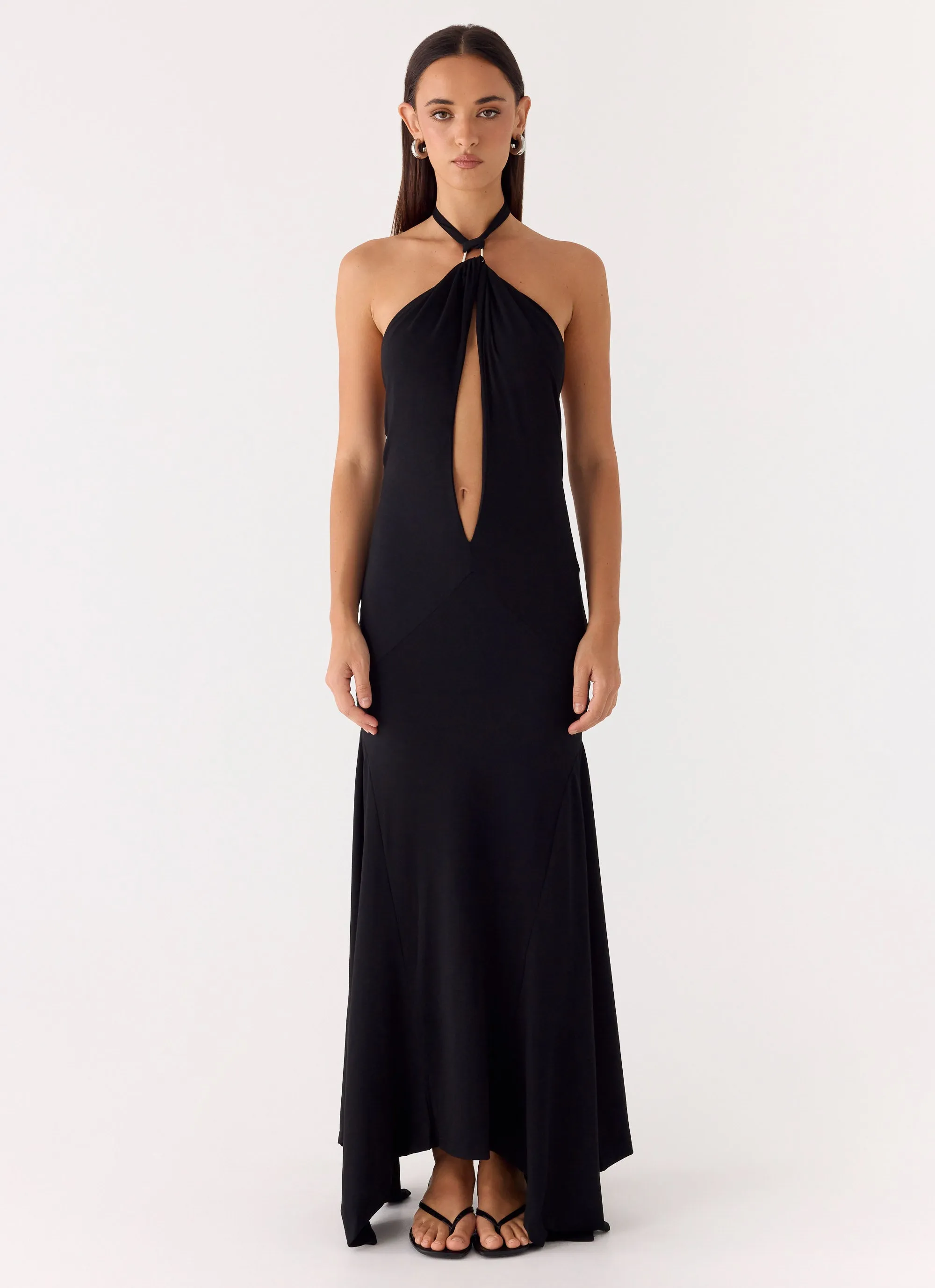 Brynlee Maxi Dress - Black sold by Peppermayo
