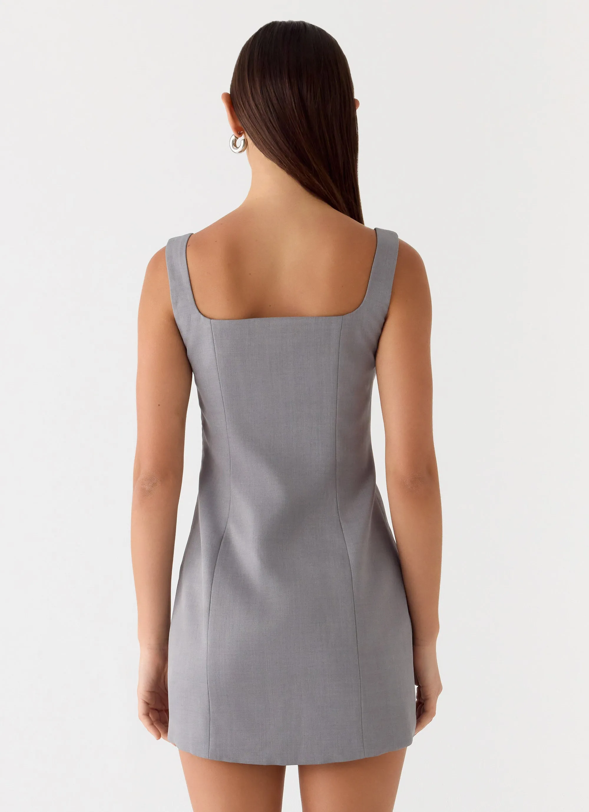 Brief Tension Mini Dress - Smoke Grey sold by Peppermayo product image thumbnail 3