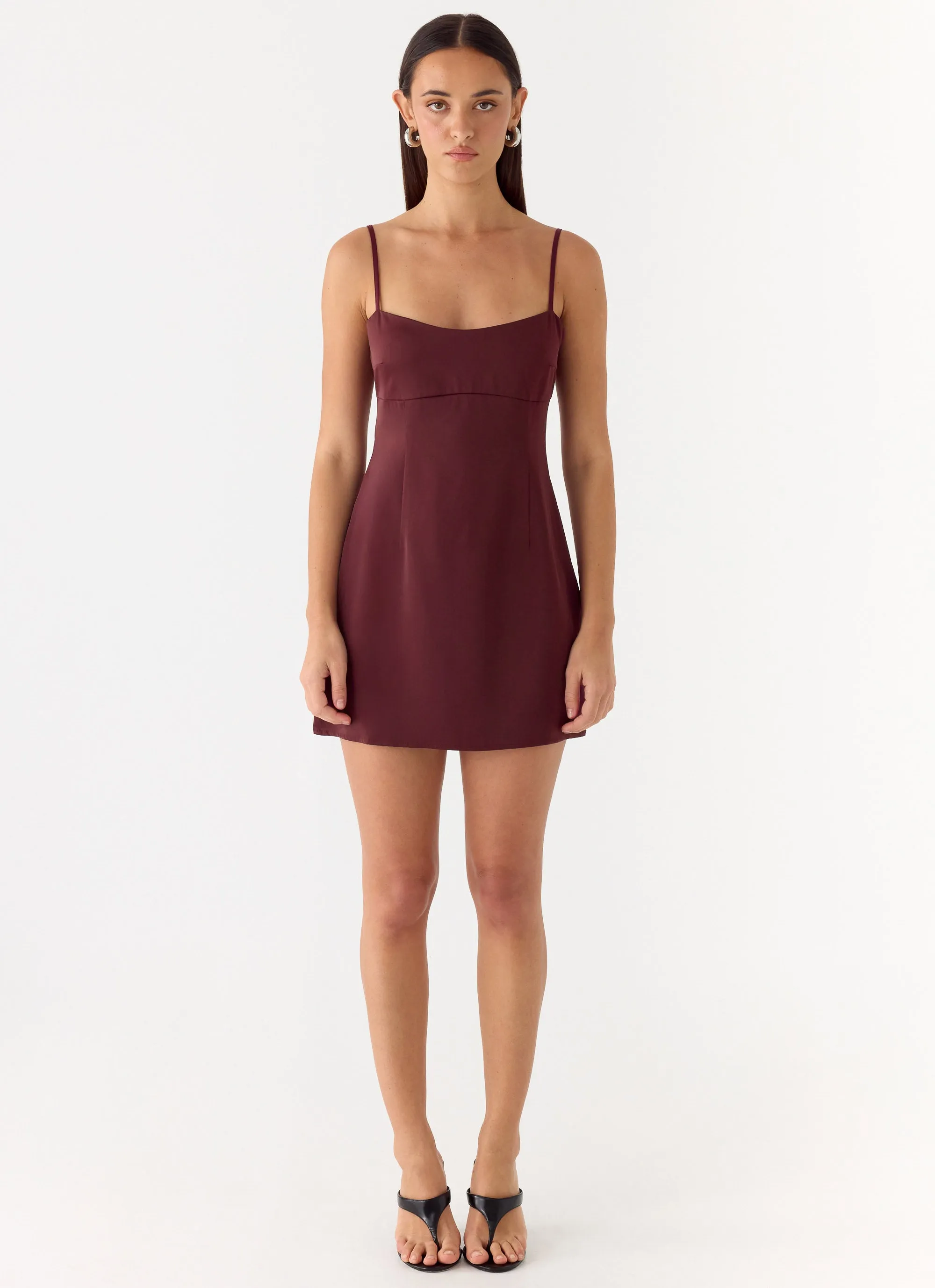 Clementine Mini Dress - Merlot sold by Peppermayo product image thumbnail 2