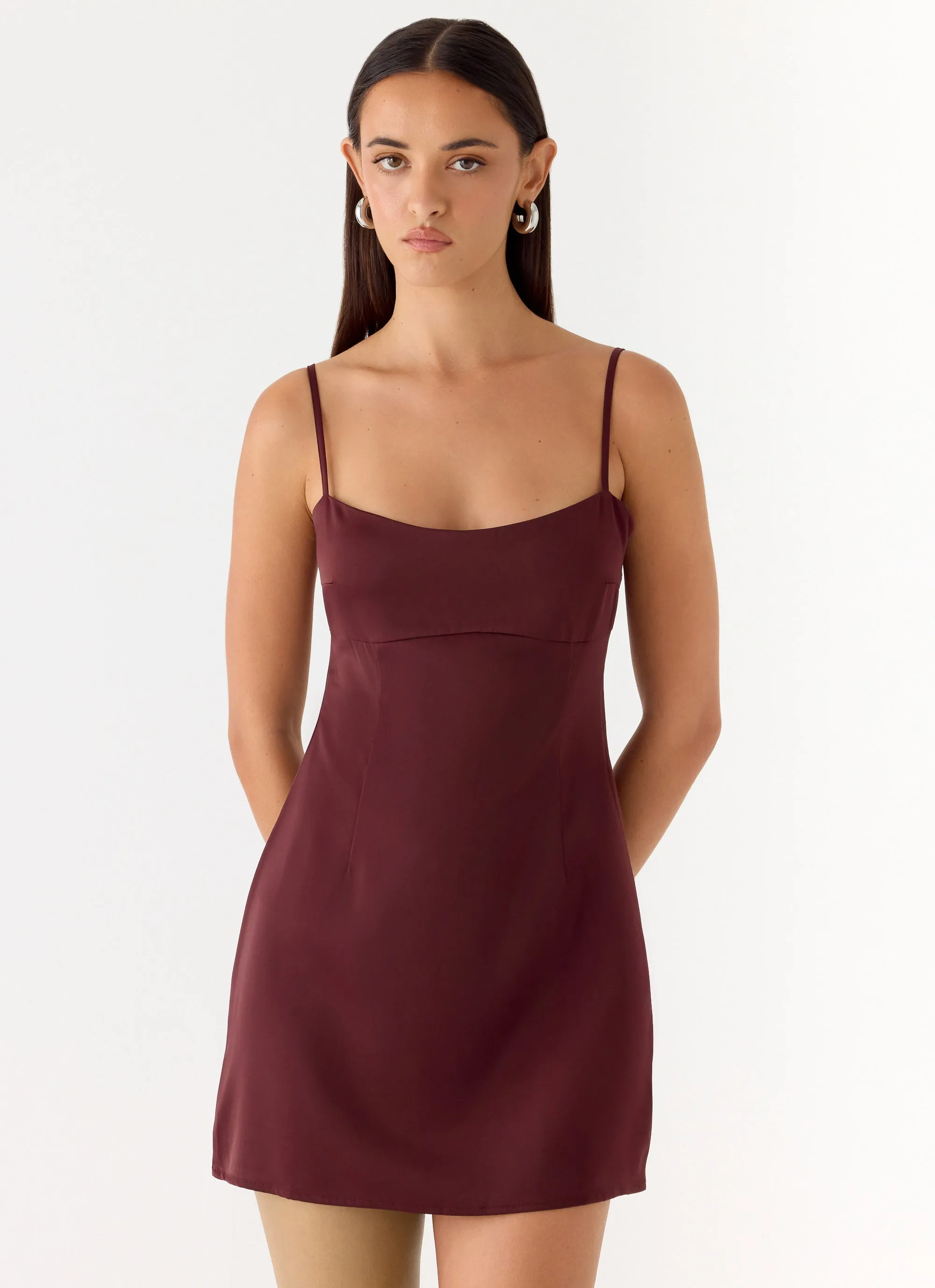 Clementine Mini Dress - Merlot sold by Peppermayo product image thumbnail 5