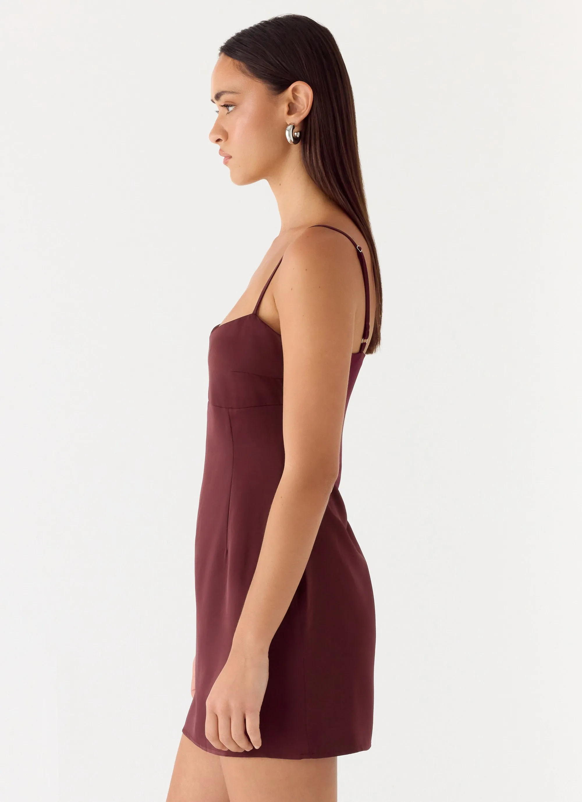 Clementine Mini Dress - Merlot sold by Peppermayo product image thumbnail 3
