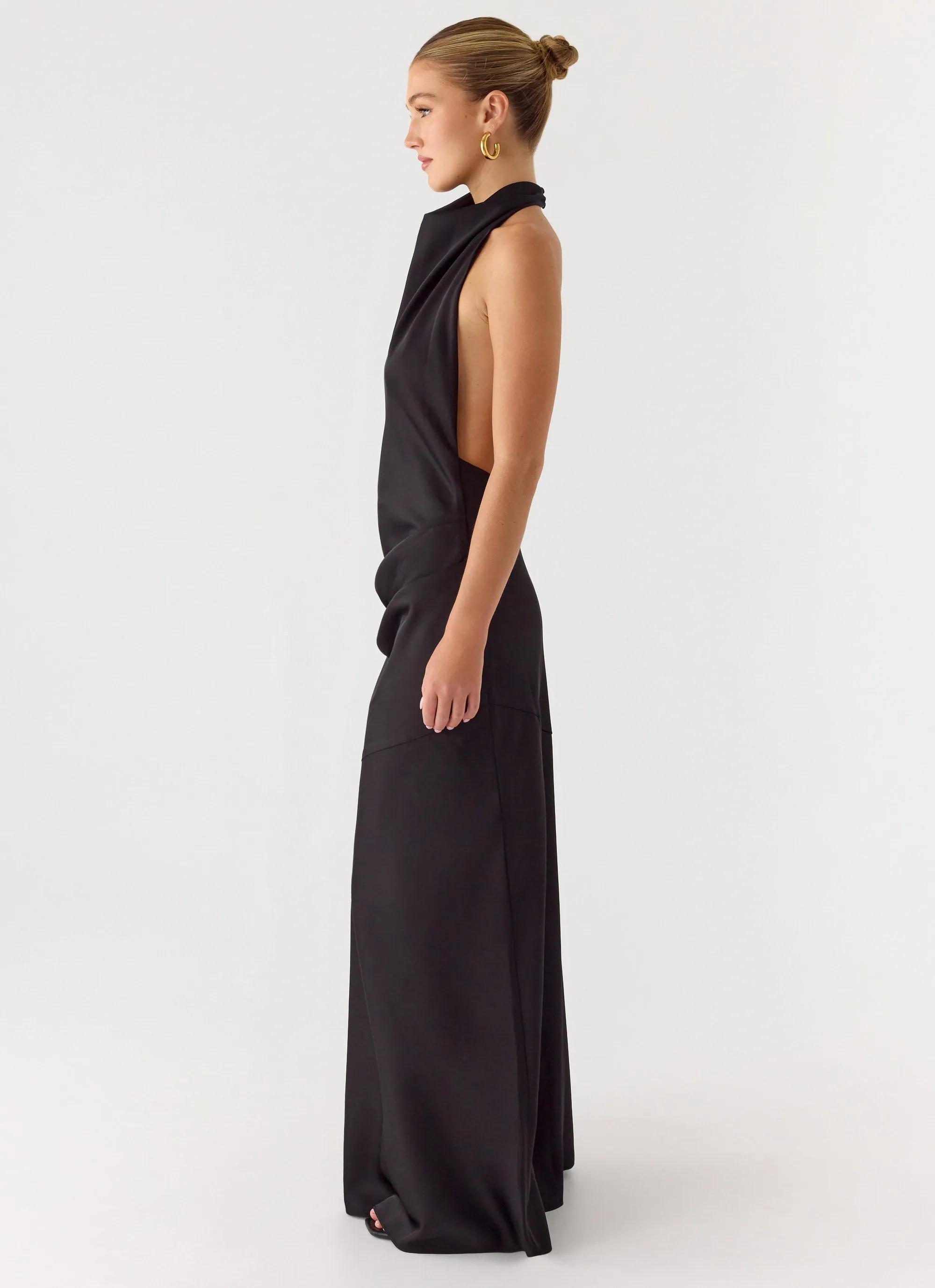 Back To Life Halter Maxi Dress - Black sold by Peppermayo product image thumbnail 3