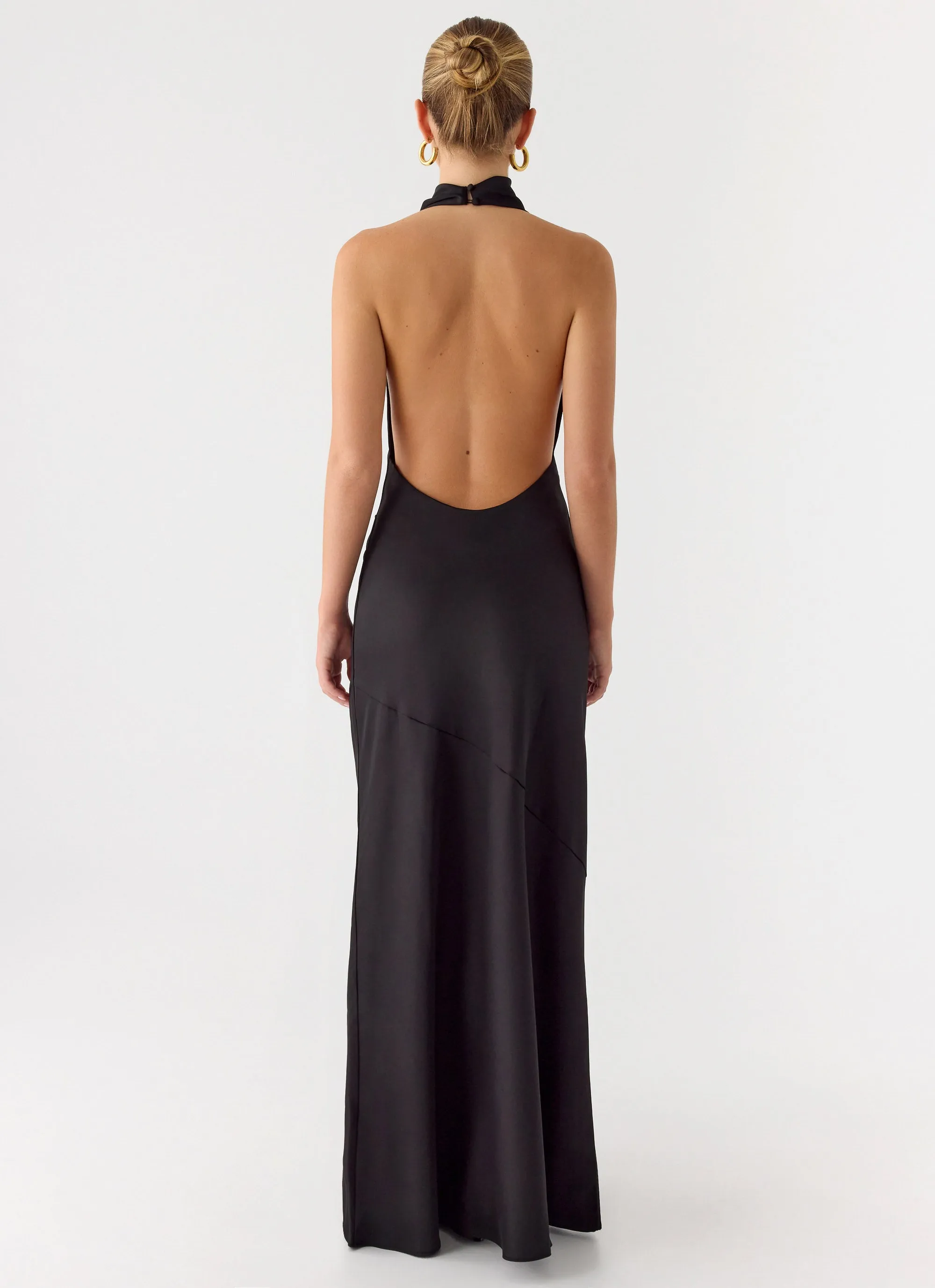 Back To Life Halter Maxi Dress - Black sold by Peppermayo product image thumbnail 4