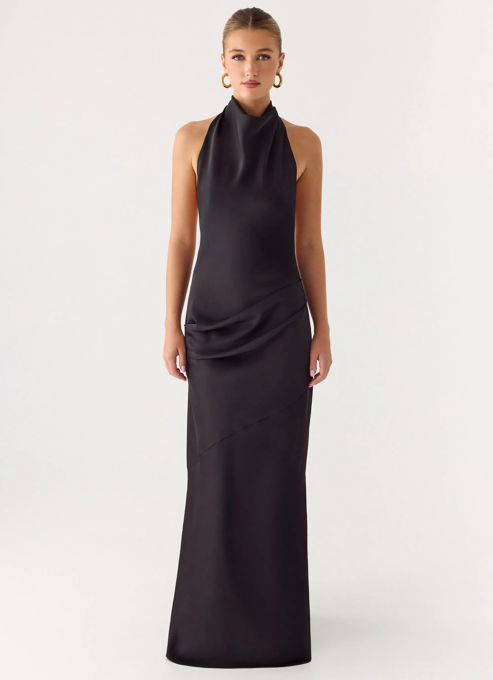 Back To Life Halter Maxi Dress - Black sold by Peppermayo product image thumbnail 2