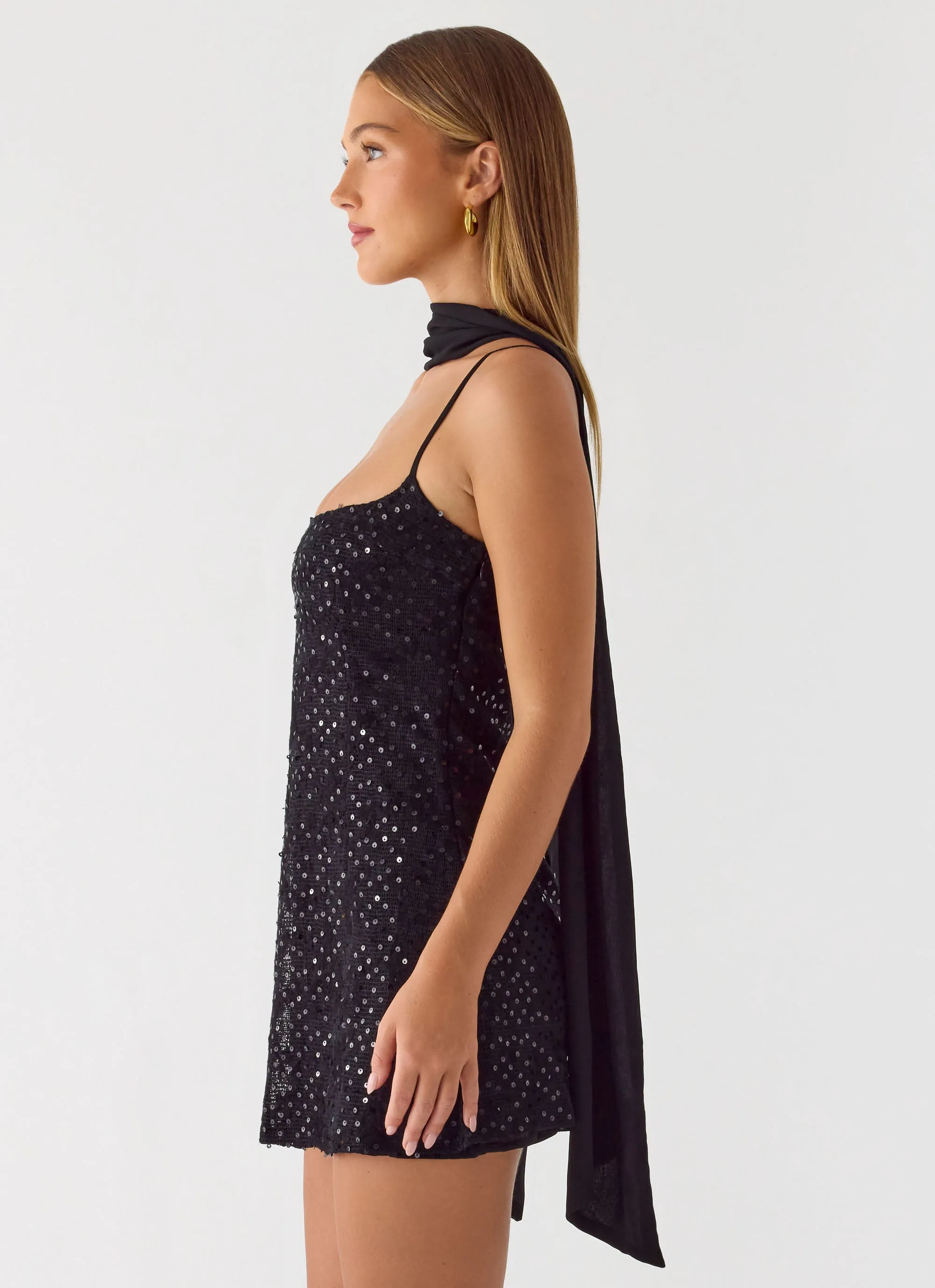 Vision Sequin Mini Dress - Black sold by Peppermayo product image thumbnail 3