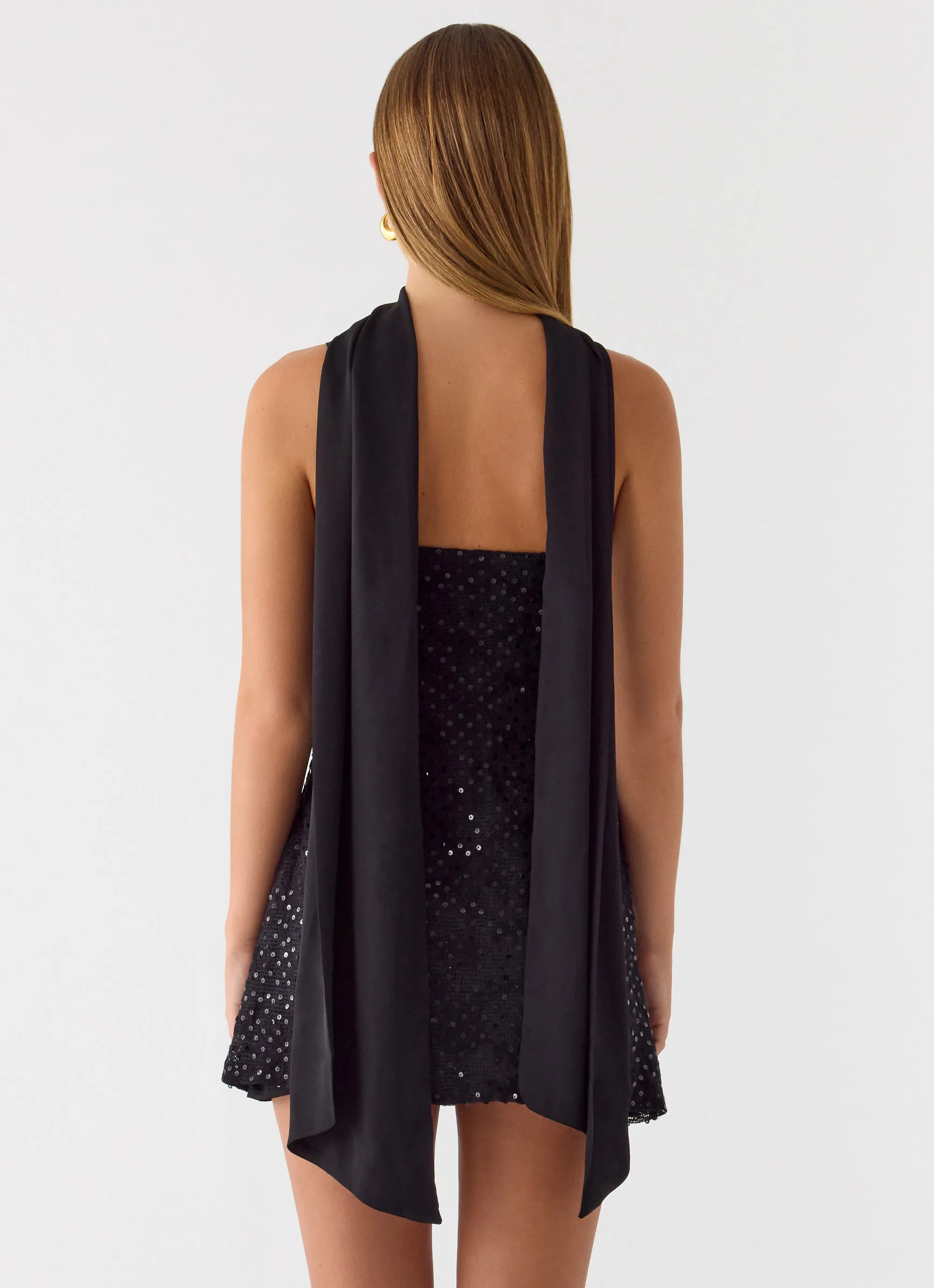 Vision Sequin Mini Dress - Black sold by Peppermayo product image thumbnail 4