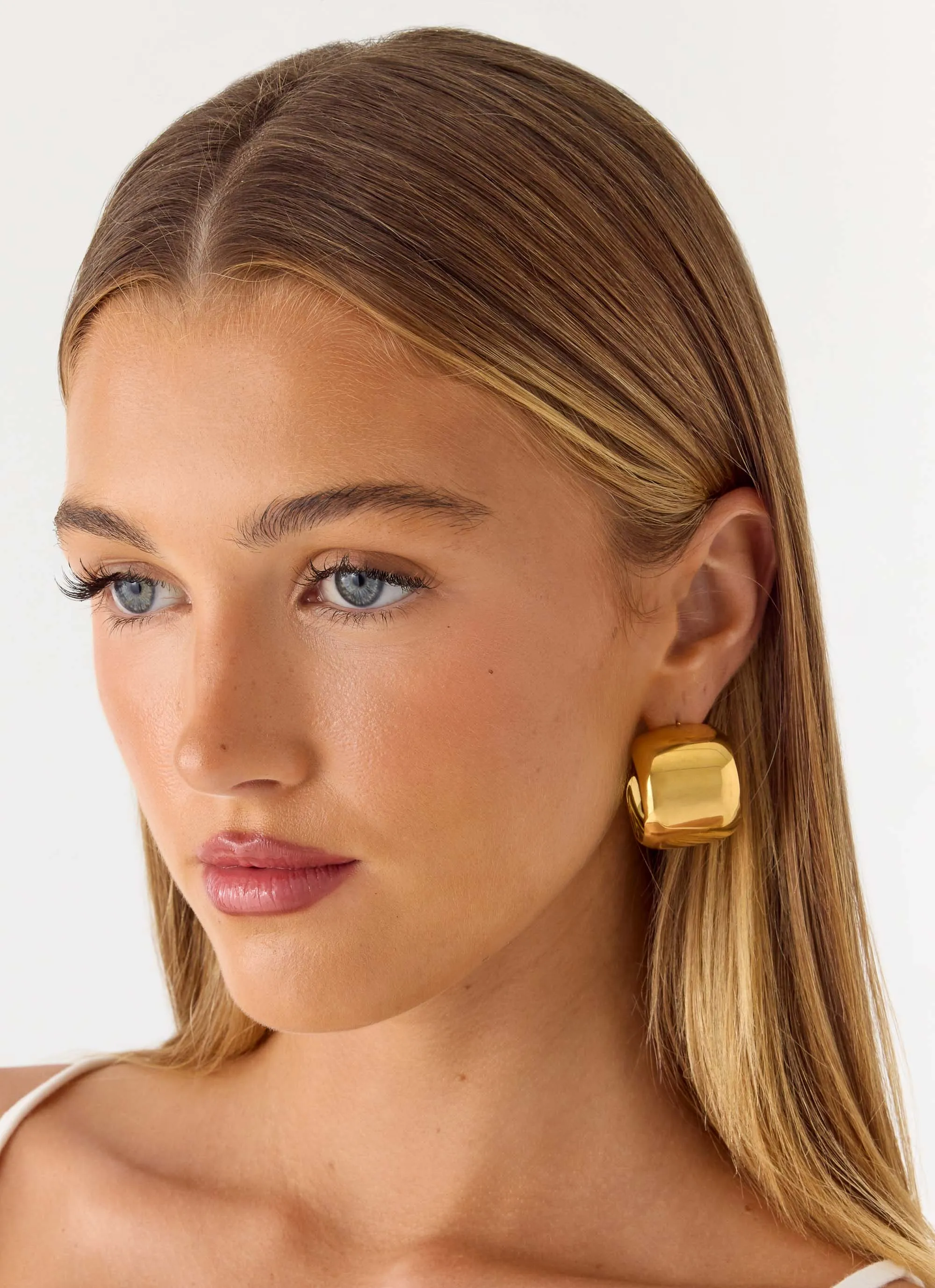 Tempo Hoop Earrings - Gold sold by Peppermayo product image thumbnail 4