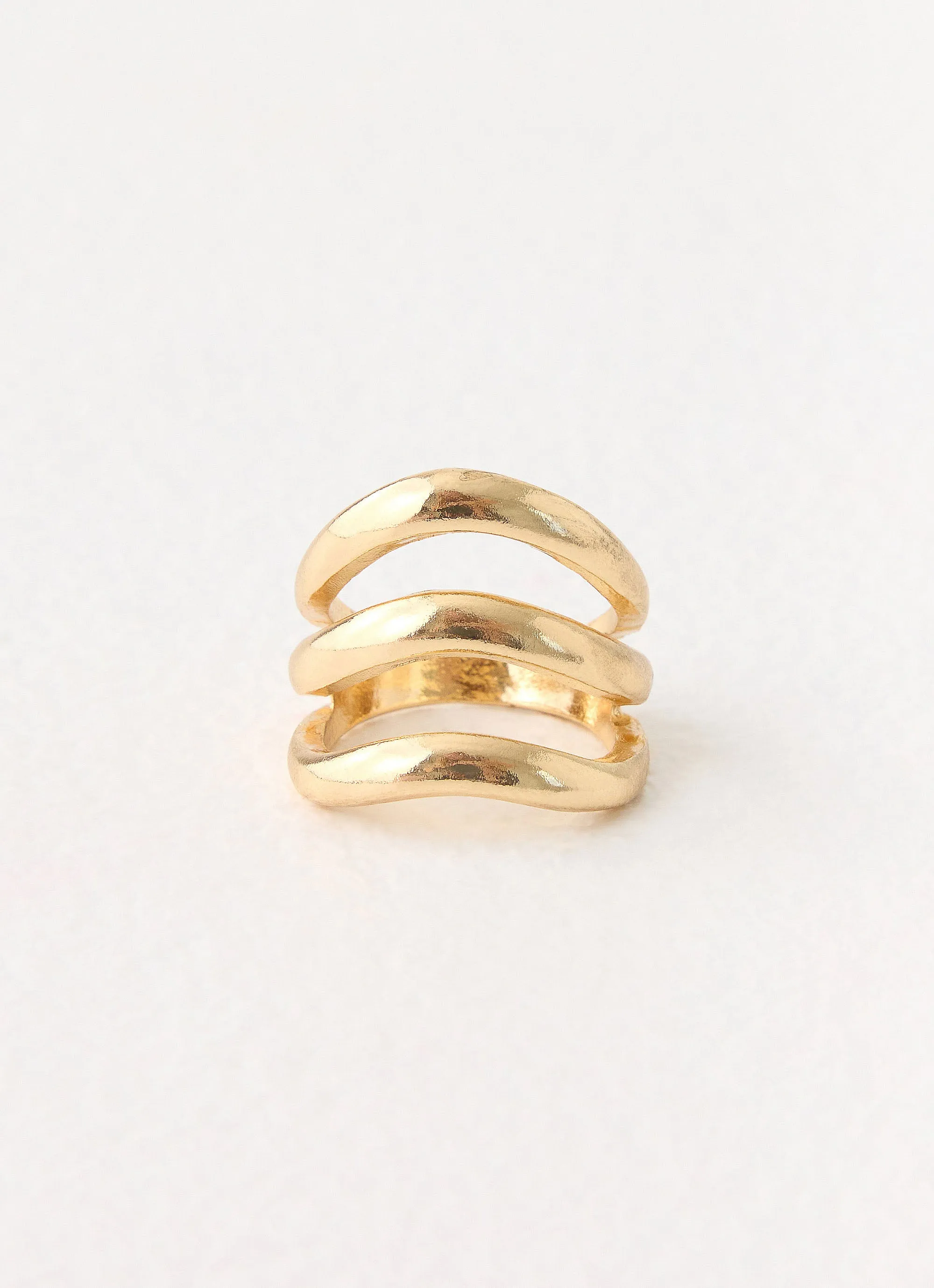 Edgewise Ring - Gold sold by Peppermayo