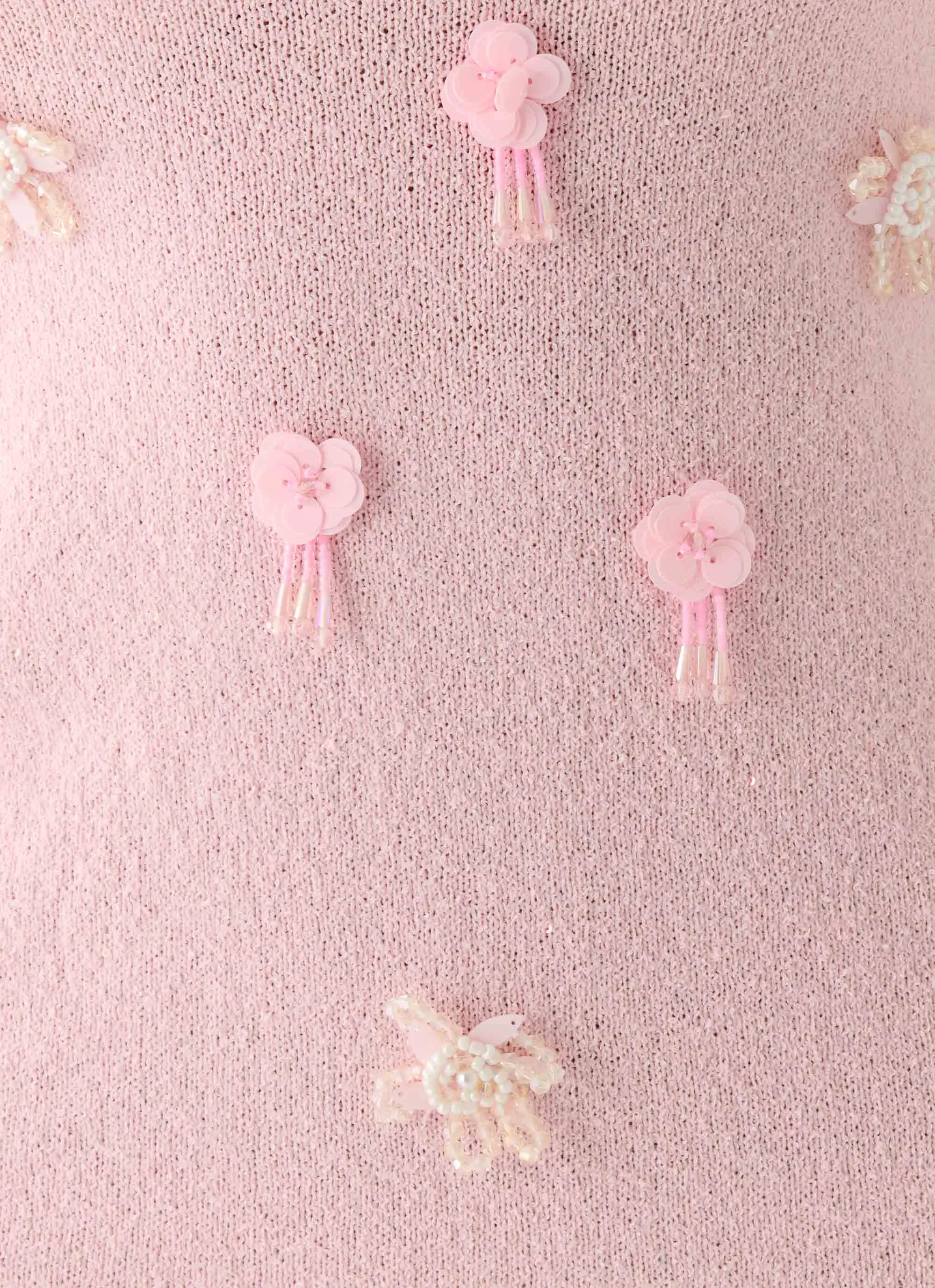 Roa Embellished Knit Mini Dress - Pink sold by Peppermayo product image thumbnail 5