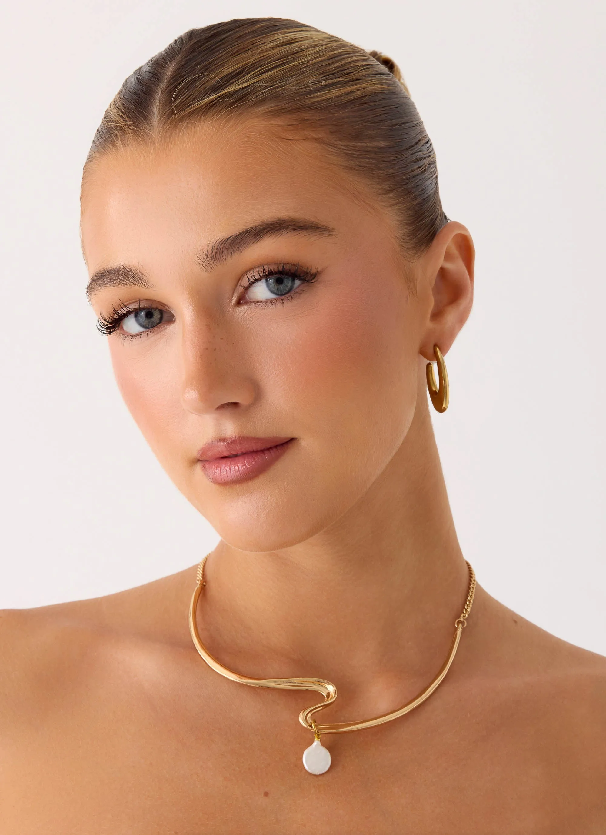 Lumen Choker Necklace - Gold sold by Peppermayo product image thumbnail 3