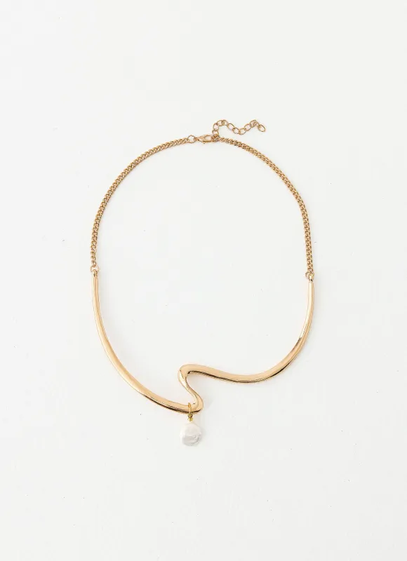 Lumen Choker Necklace - Gold made by Peppermayo