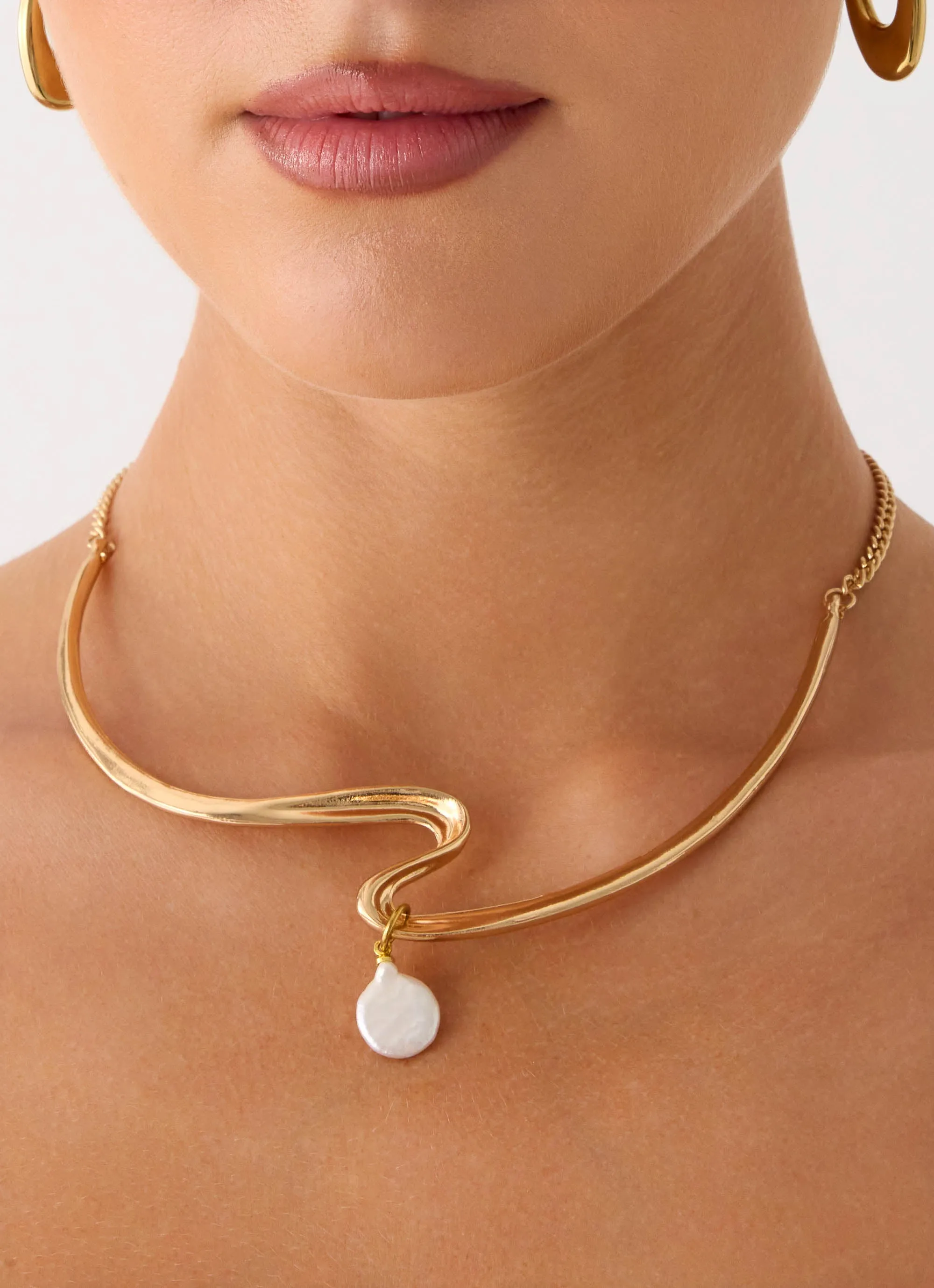 Lumen Choker Necklace - Gold sold by Peppermayo product image thumbnail 2